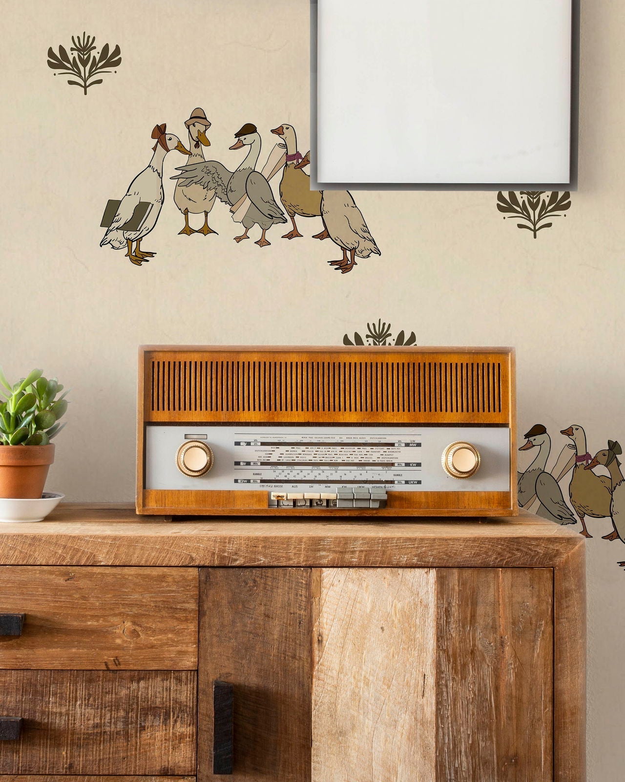 Retro Farm Peel and Stick Wallpaper, Removable Wallpaper, Traditional Wallpaper | DeccoPrint