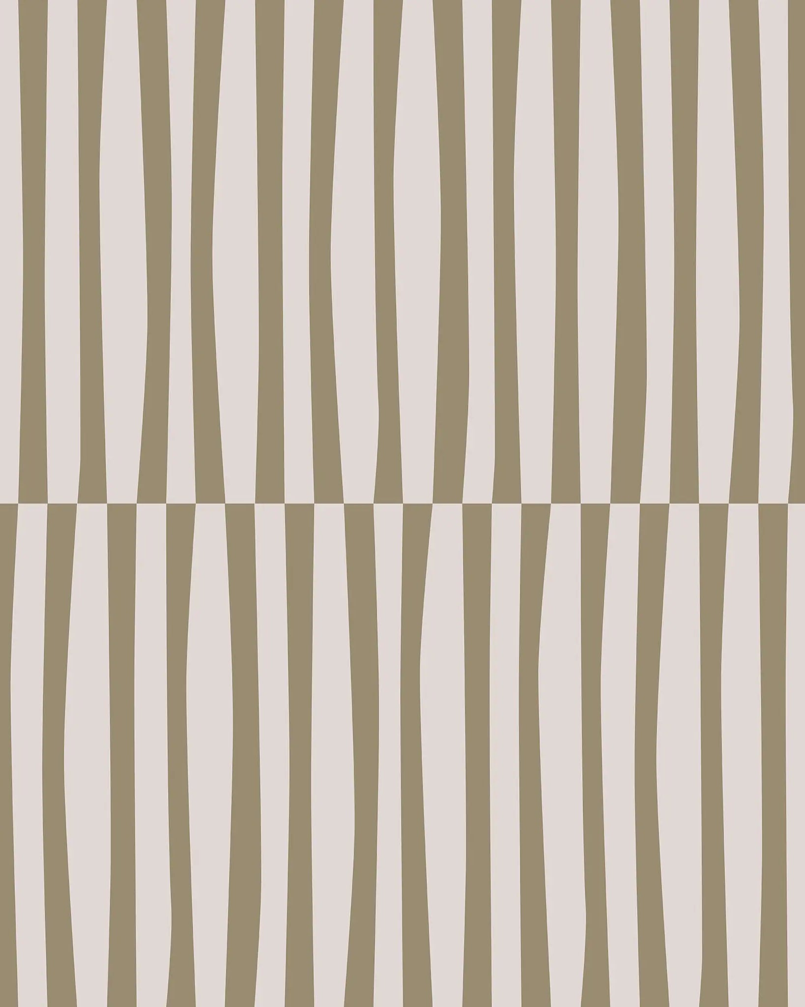 Pattern of alternating brown and white vertical stripes on a beige background