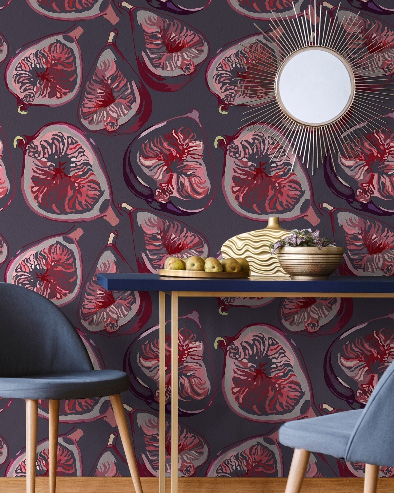 Fig Essence Peel and Stick Wallpaper, Removable Wallpaper, Traditional Wallpaper | DeccoPrint