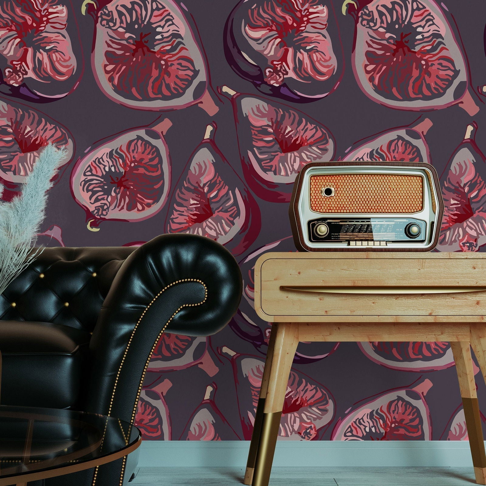 Fig Essence Peel and Stick Wallpaper, Removable Wallpaper, Traditional Wallpaper | DeccoPrint