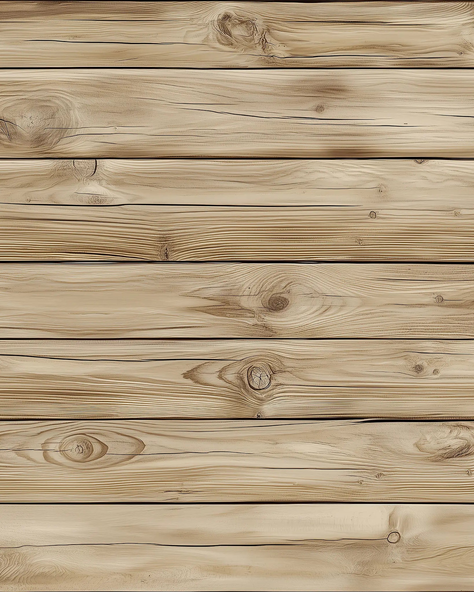 Pattern of wooden planks with a natural finish