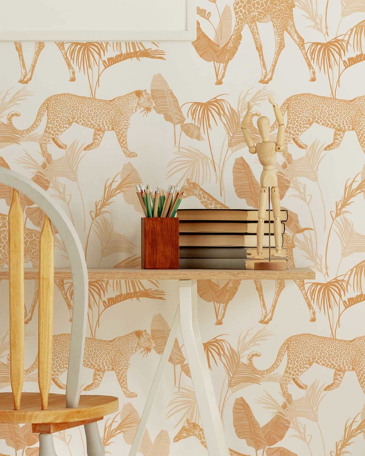 Safari Animals Peel and Stick Wallpaper, Removable Wallpaper, Traditional Wallpaper | DeccoPrint