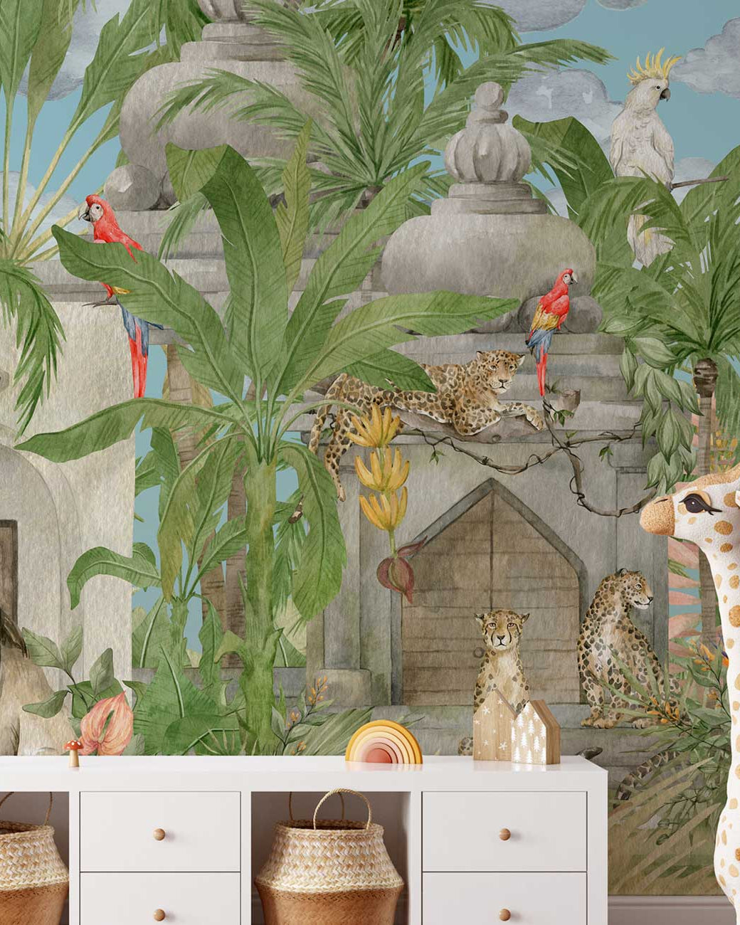 Safari Home Peel and Stick Wallpaper, Removable Wallpaper, Traditional Wallpaper | DeccoPrint