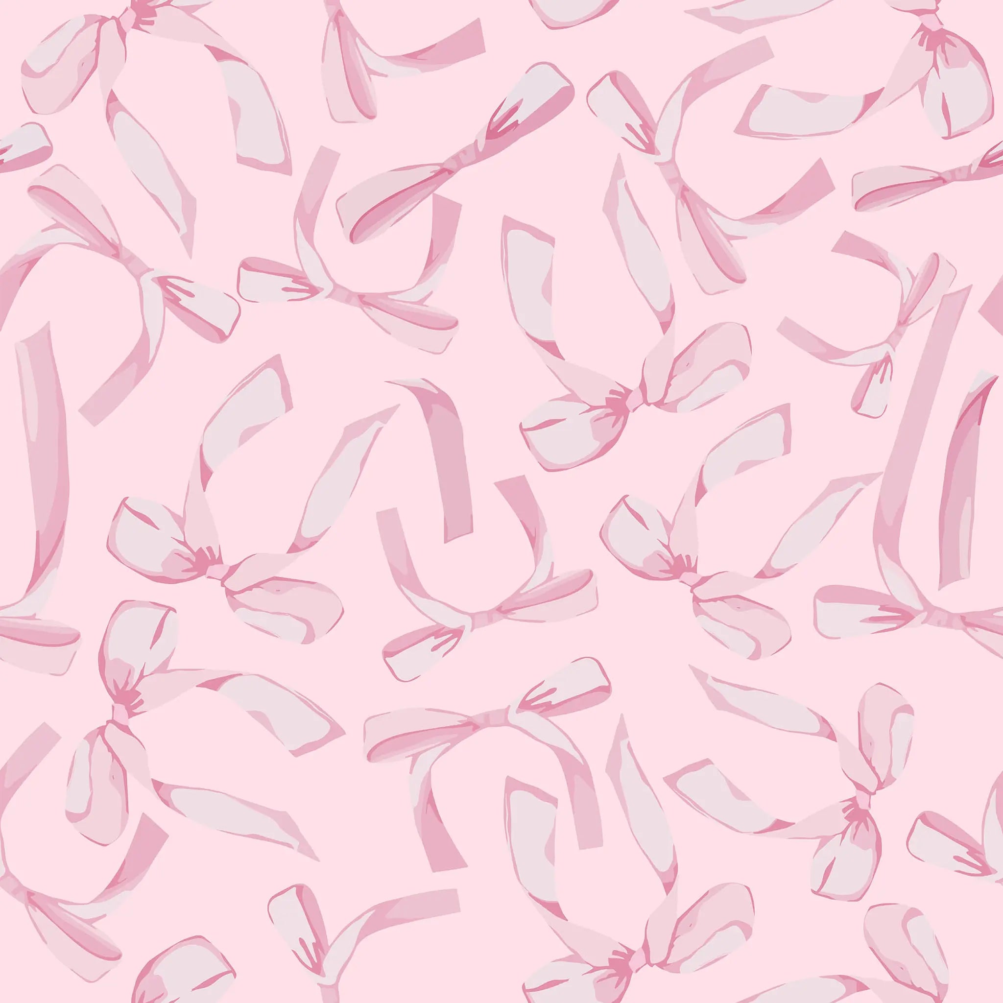 Pattern of pink ribbons on a pink background