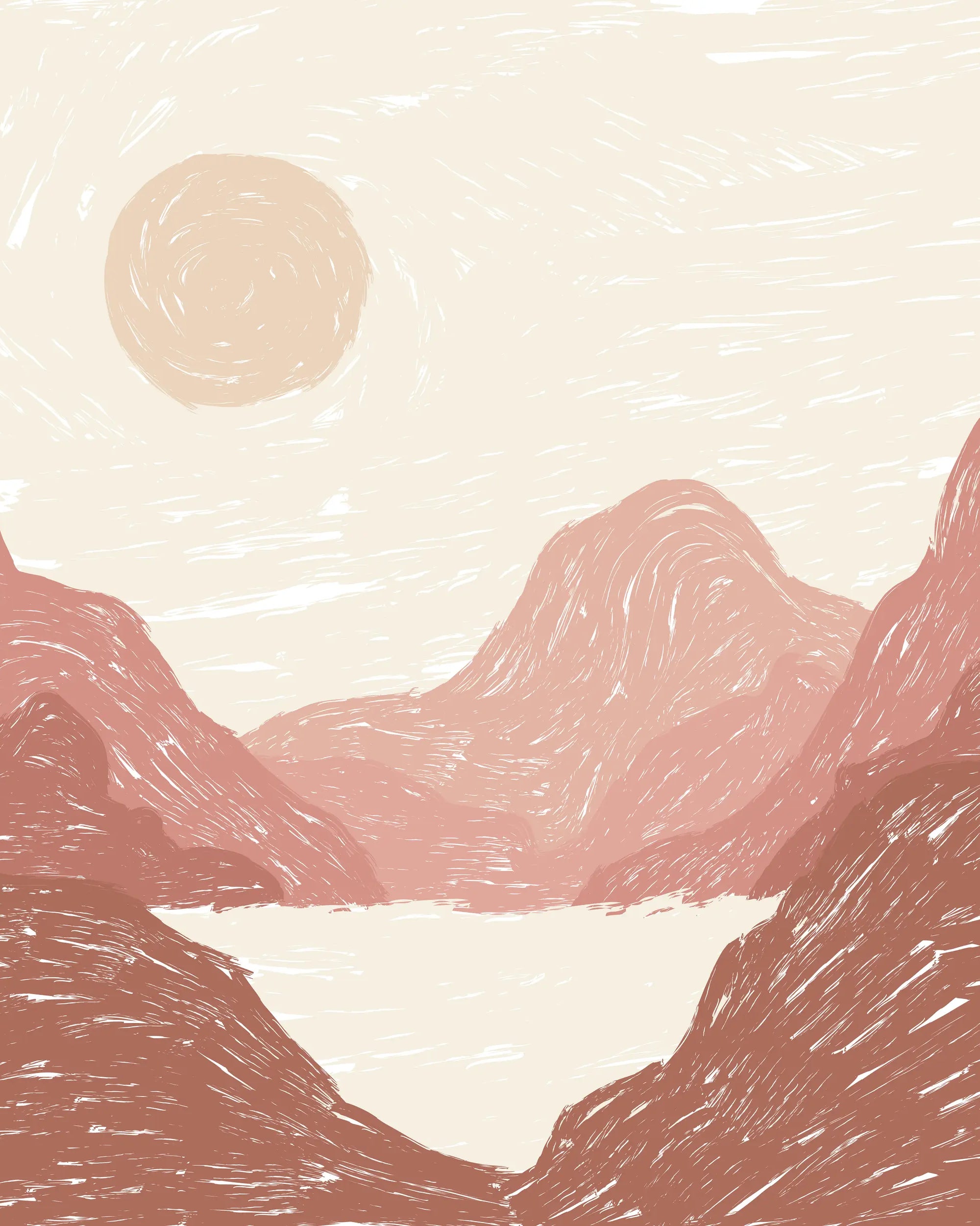 Sunset View Mural Peel and Stick Wallpaper, Removable Wallpaper, Traditional Wallpaper | DeccoPrint