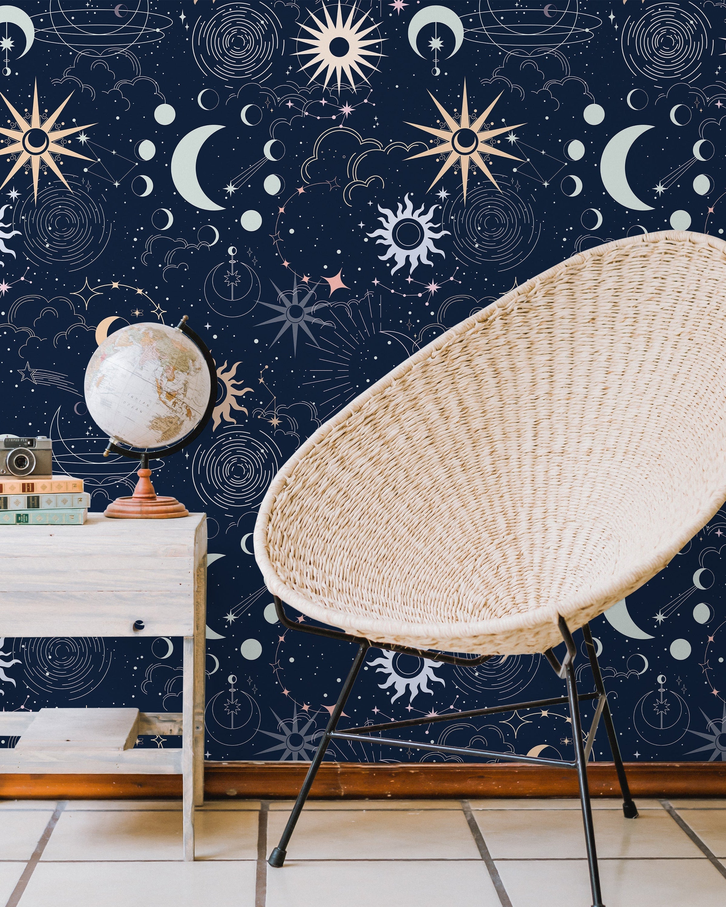 Among the Stars Peel and Stick Wallpaper, Removable Wallpaper, Traditional Wallpaper | DeccoPrint