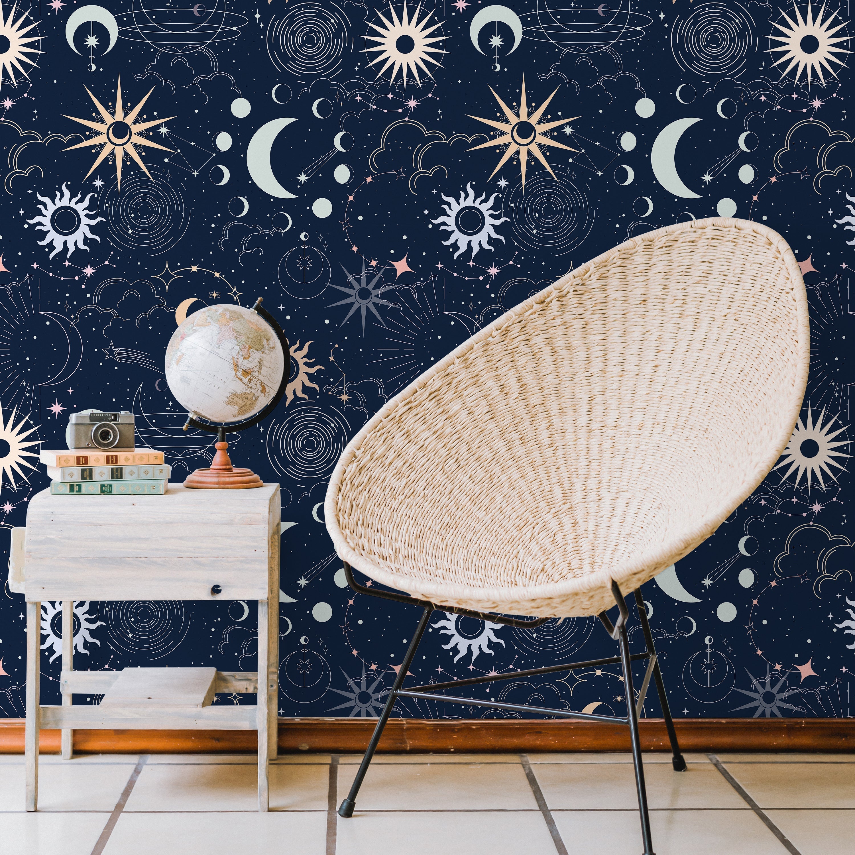 Among the Stars Peel and Stick Wallpaper, Removable Wallpaper, Traditional Wallpaper | DeccoPrint