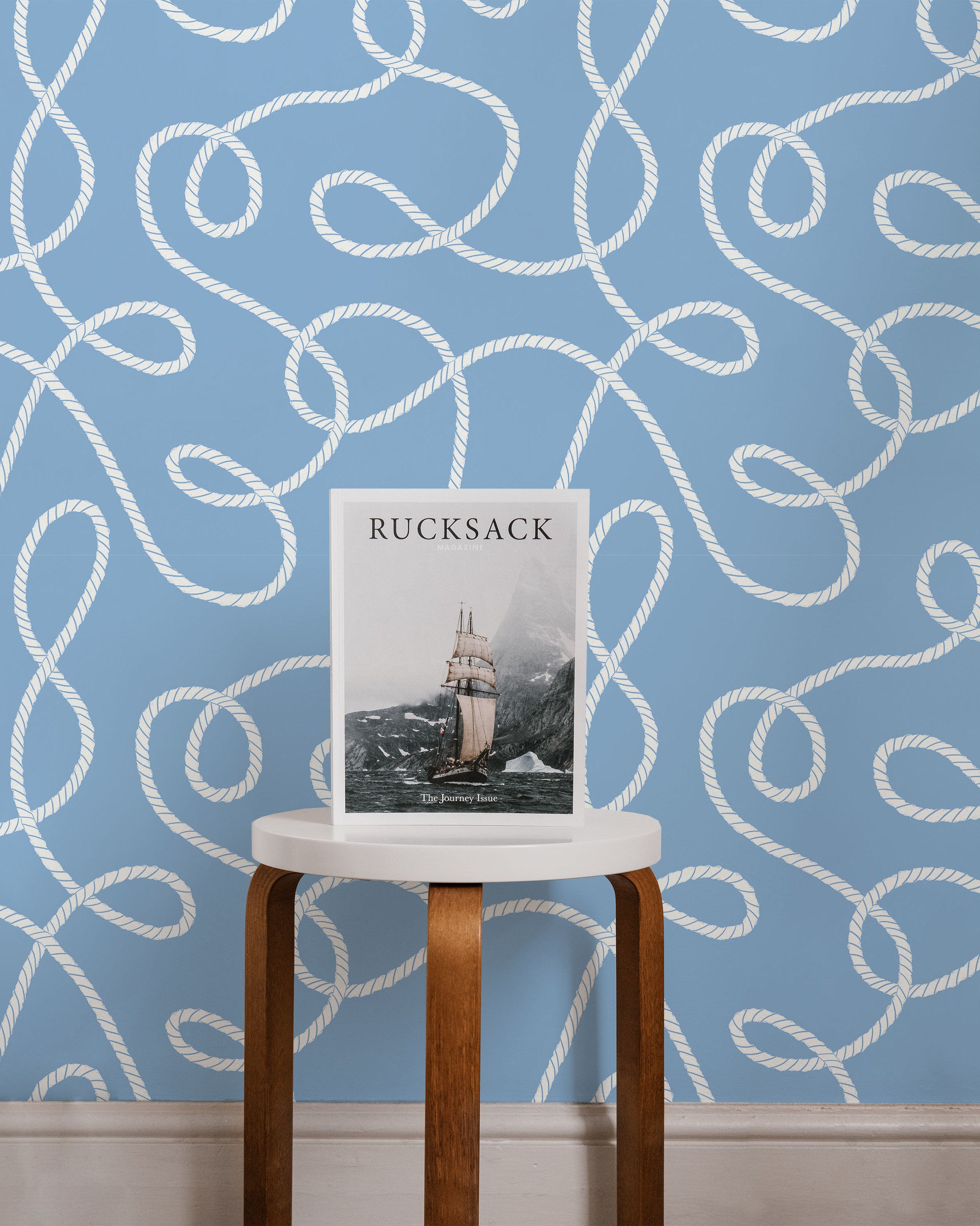 Twist and Tangle Peel and Stick Wallpaper, Removable Wallpaper, Traditional Wallpaper - Pale Blue | DeccoPrint