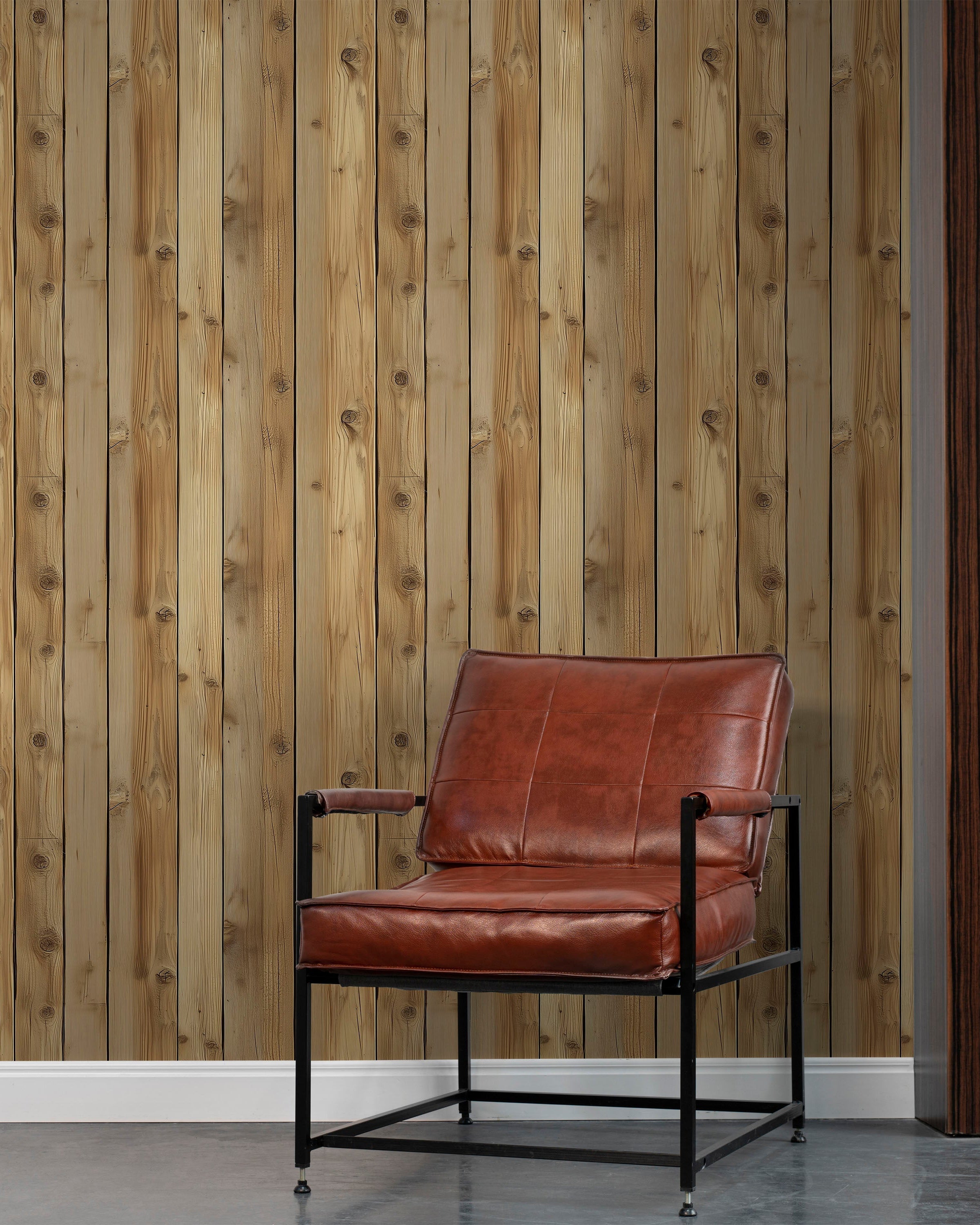 Rustic Boards Peel and Stick Wallpaper, Removable Wallpaper, Traditional Wallpaper - Natural Pine | DeccoPrint