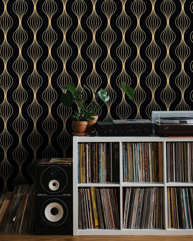 Gatsby Groove Peel and Stick Wallpaper, Removable Wallpaper, Traditional Wallpaper | DeccoPrint