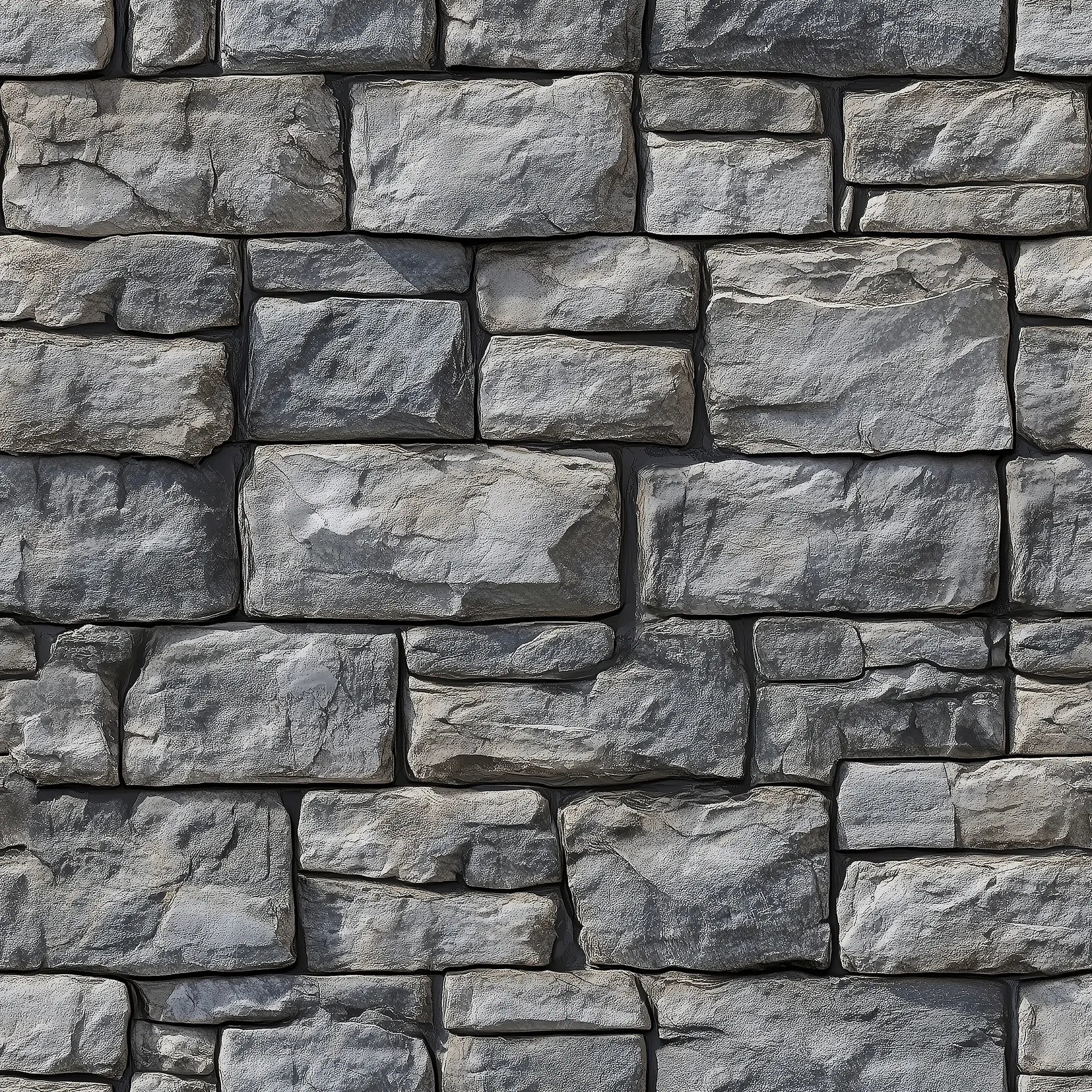 Pattern of gray stone tiles