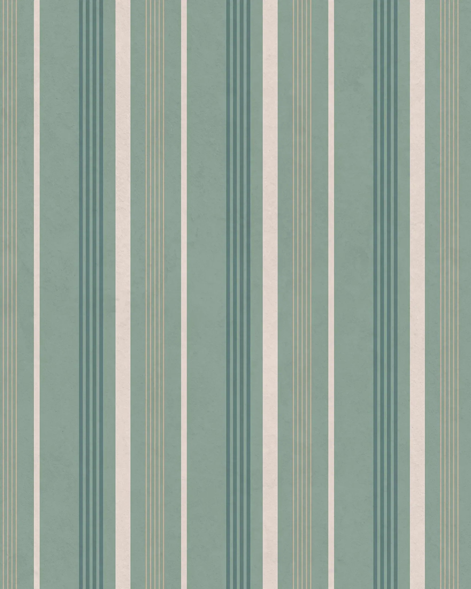Pattern of vertical stripes in green and beige on green background