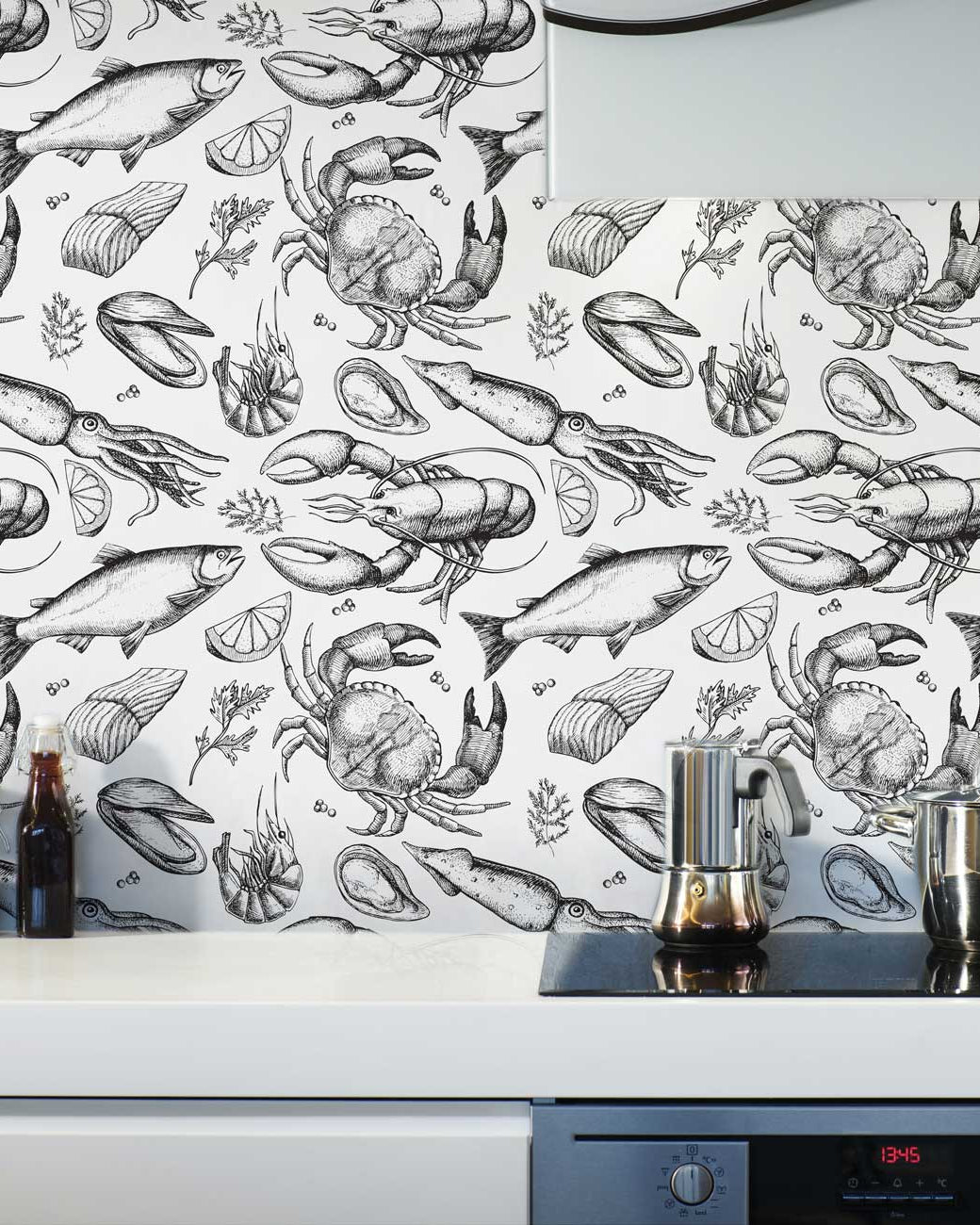 Water Life Peel and Stick Wallpaper, Removable Wallpaper, Traditional Wallpaper | DeccoPrint