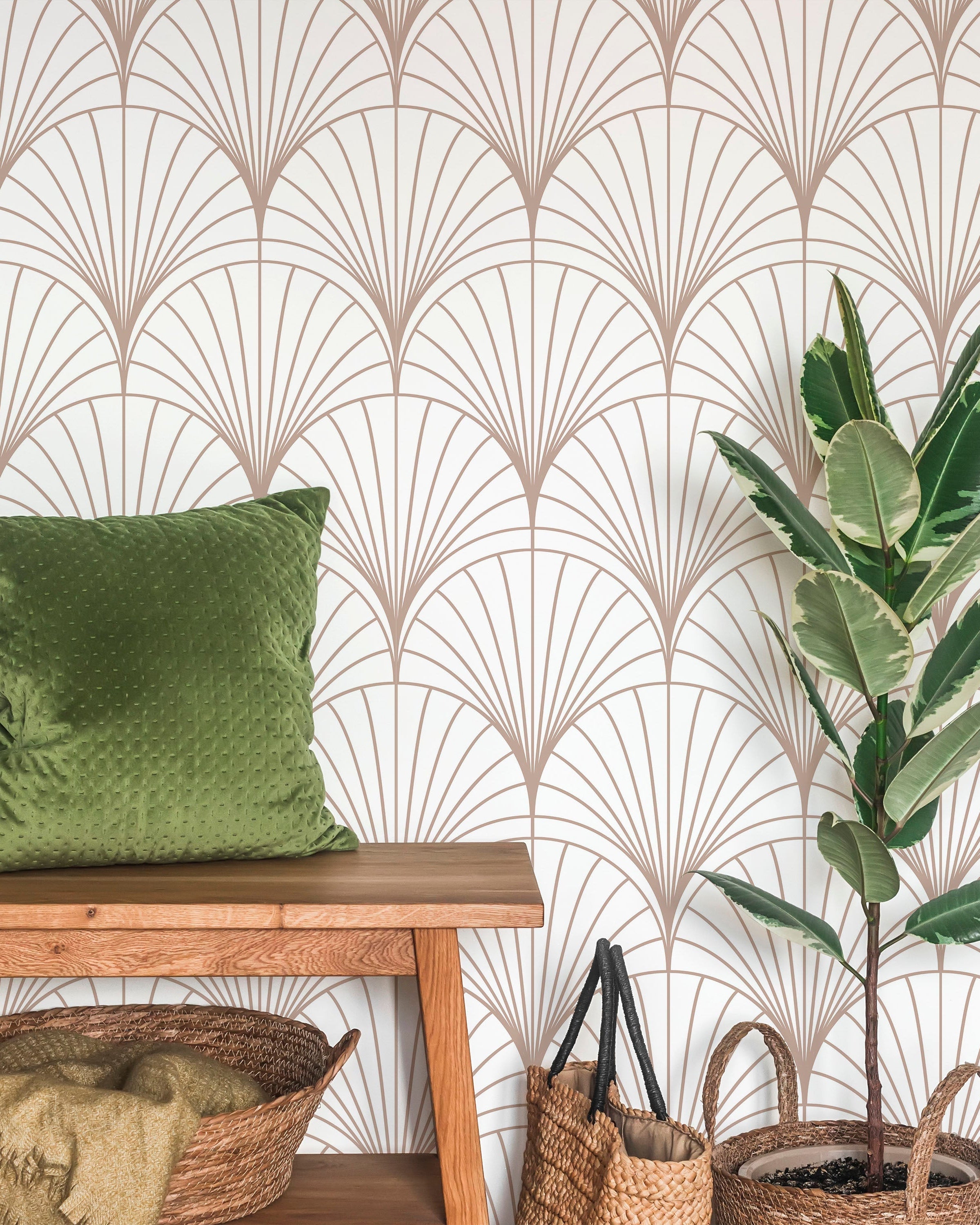 Glamorous Deco Peel and Stick Wallpaper, Removable Wallpaper, Traditional Wallpaper | DeccoPrint