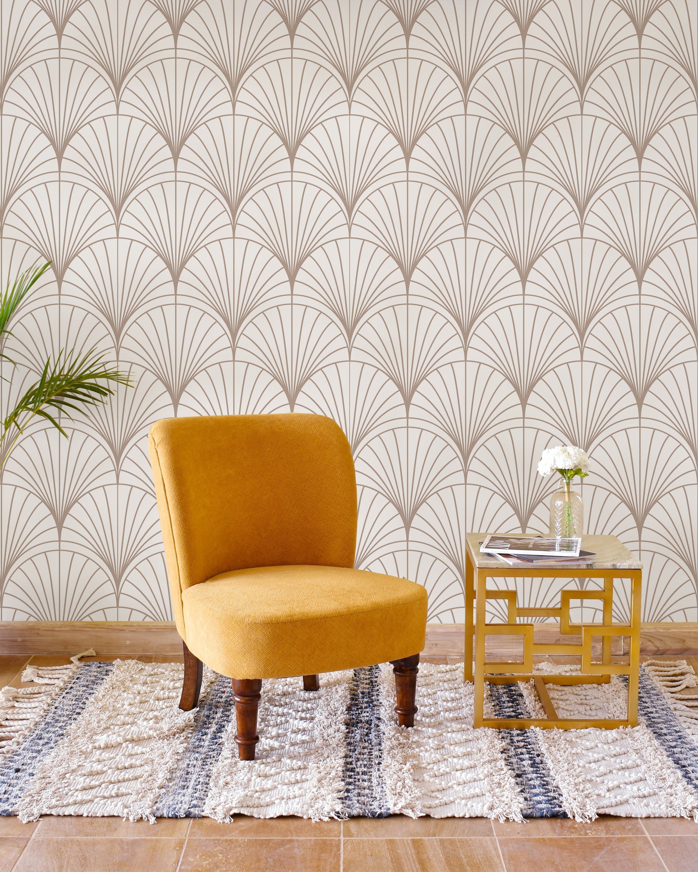 Glamorous Deco Peel and Stick Wallpaper, Removable Wallpaper, Traditional Wallpaper | DeccoPrint