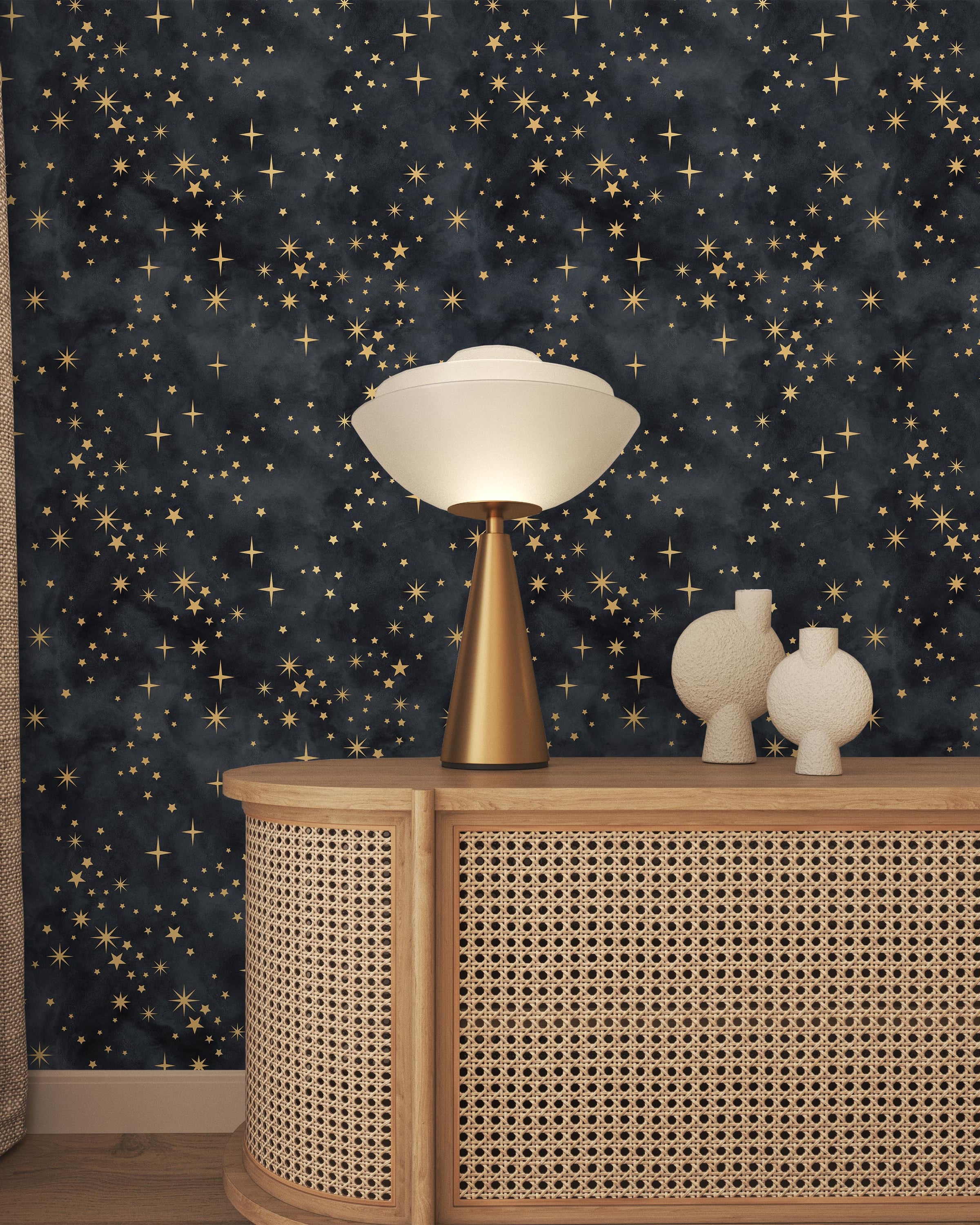 Nightscape Peel and Stick Wallpaper, Removable Wallpaper, Traditional Wallpaper | DeccoPrint
