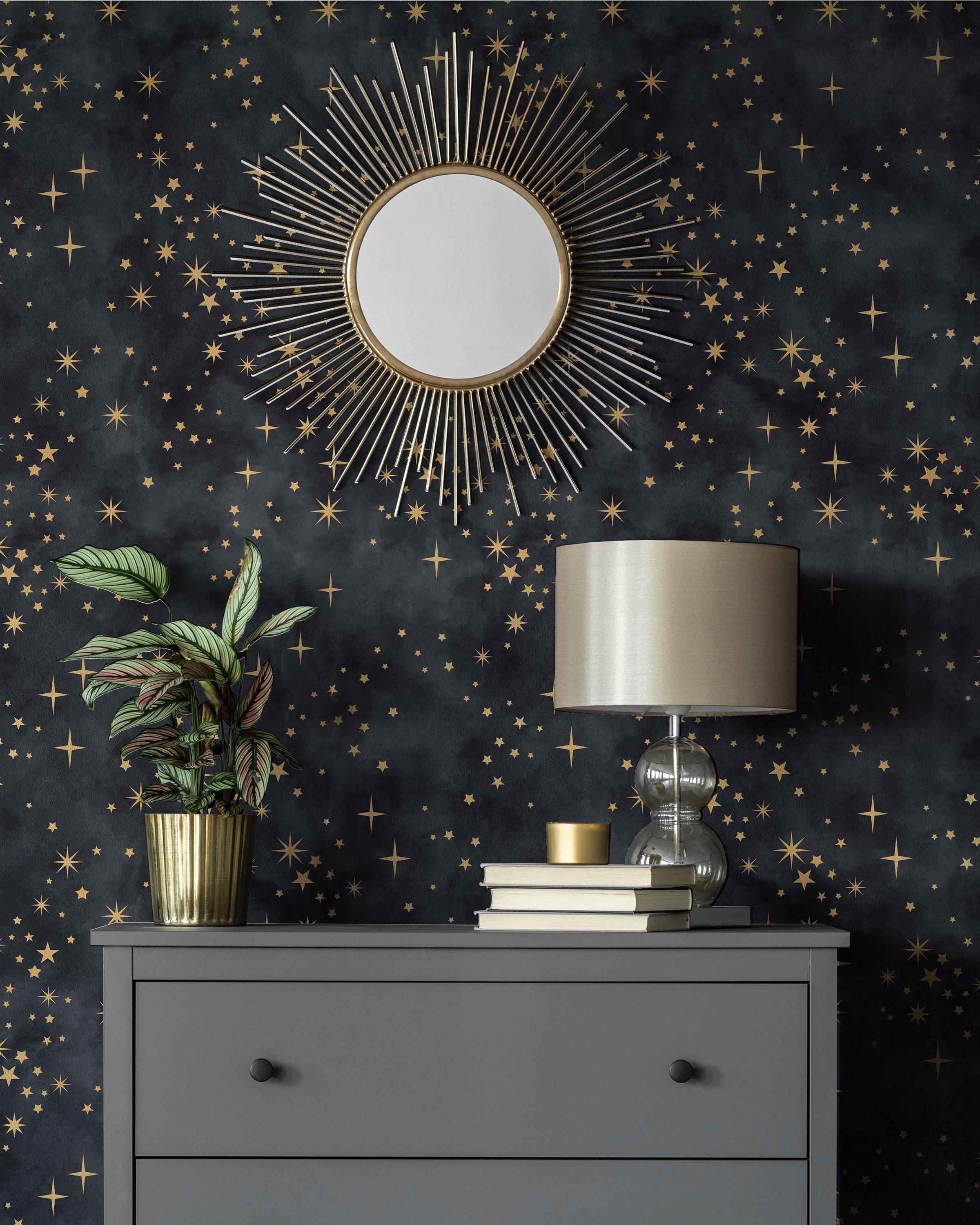 Nightscape Peel and Stick Wallpaper, Removable Wallpaper, Traditional Wallpaper | DeccoPrint
