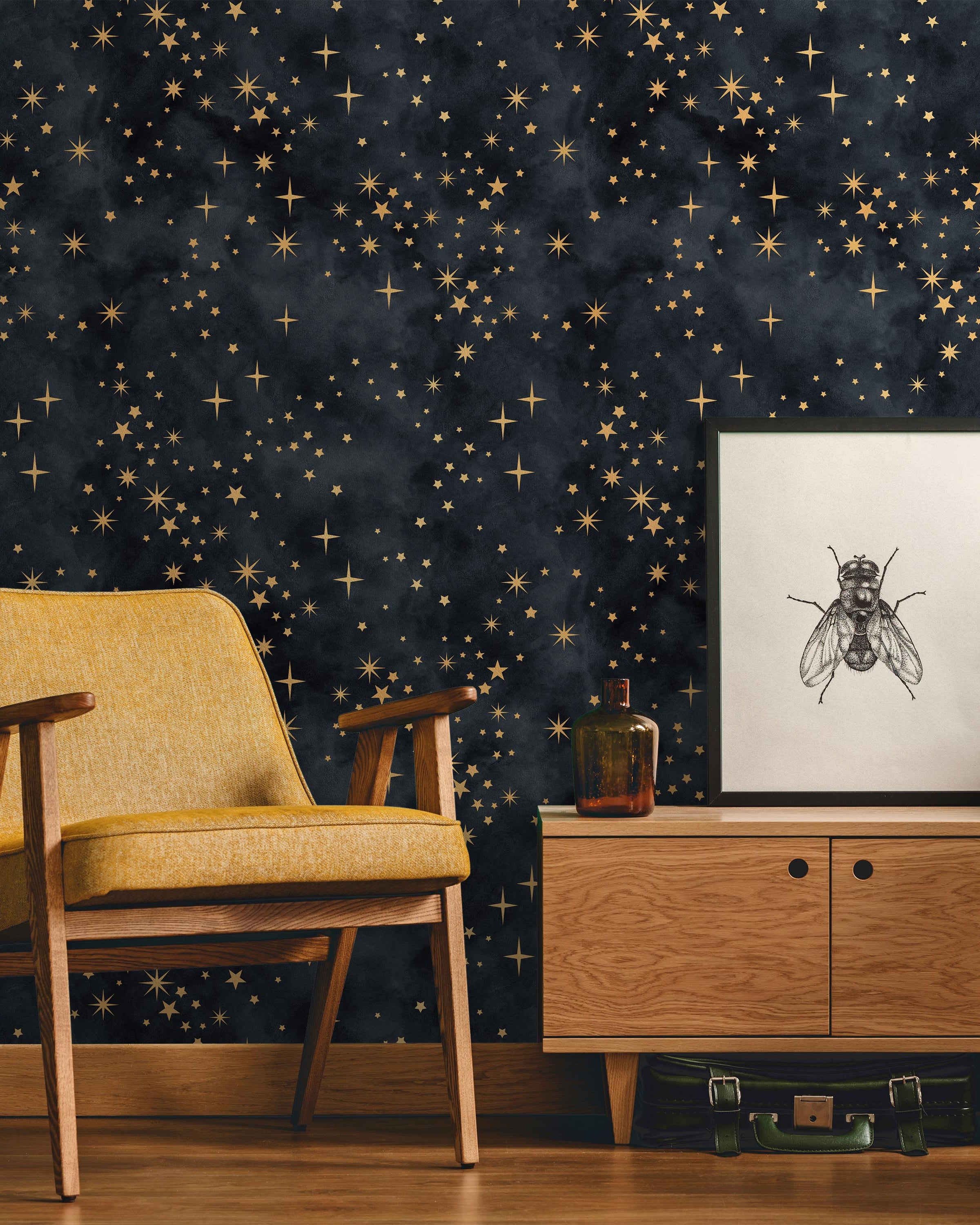 Nightscape Peel and Stick Wallpaper, Removable Wallpaper, Traditional Wallpaper | DeccoPrint