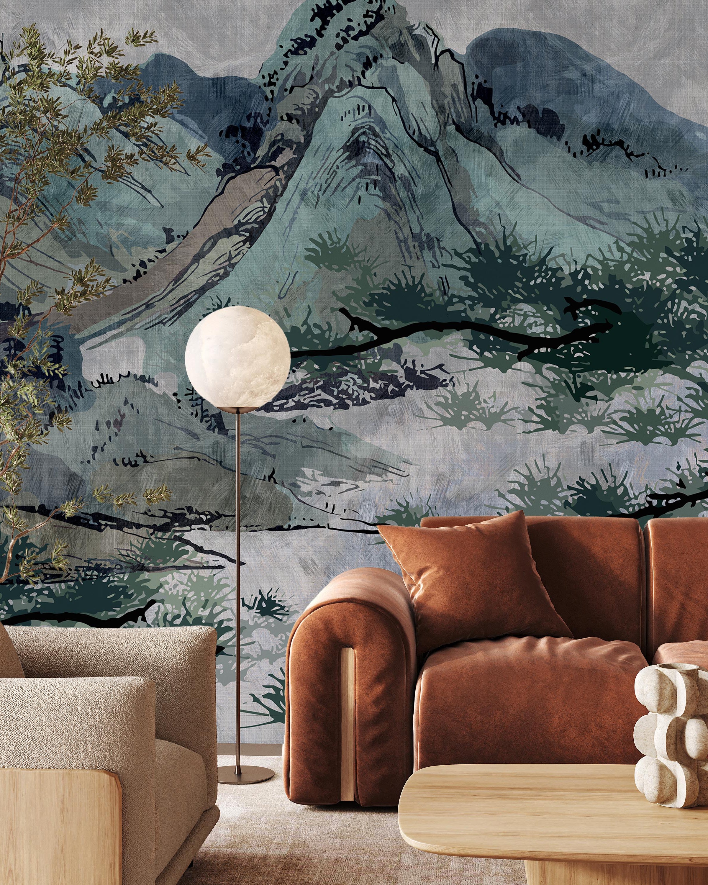 Timeless Heights Mural Peel and Stick Wallpaper, Removable Wallpaper, Traditional Wallpaper | DeccoPrint