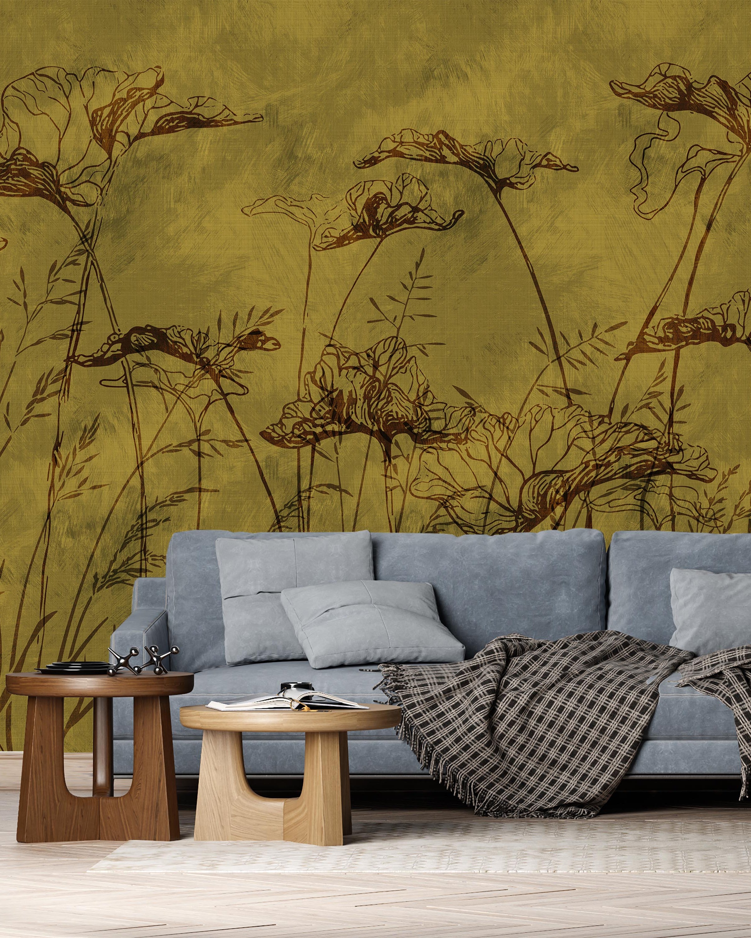Echoes of Summer Mural Peel and Stick Wallpaper, Removable Wallpaper, Traditional Wallpaper | DeccoPrint