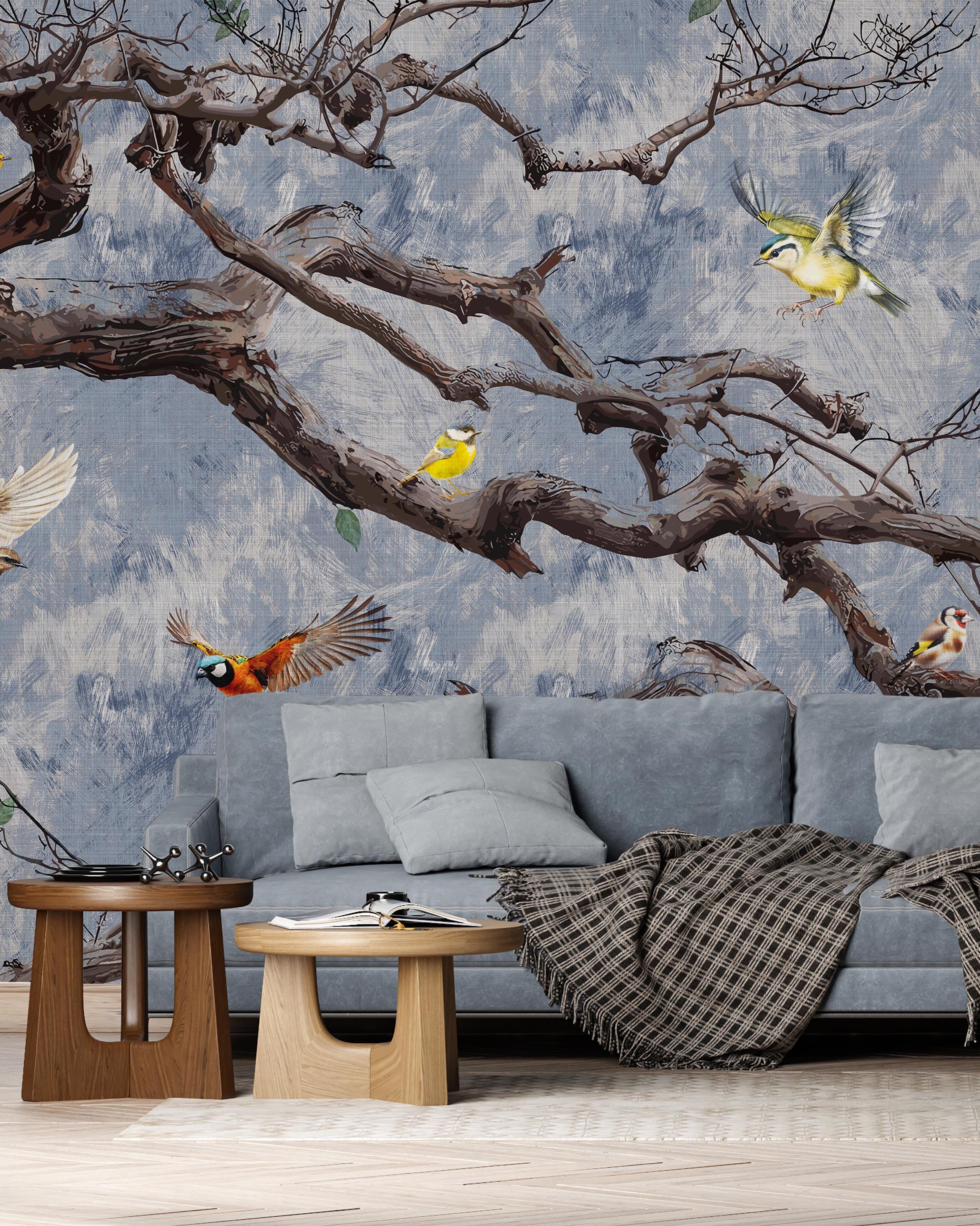 Skyward Songs Mural Peel and Stick Wallpaper, Removable Wallpaper, Traditional Wallpaper | DeccoPrint