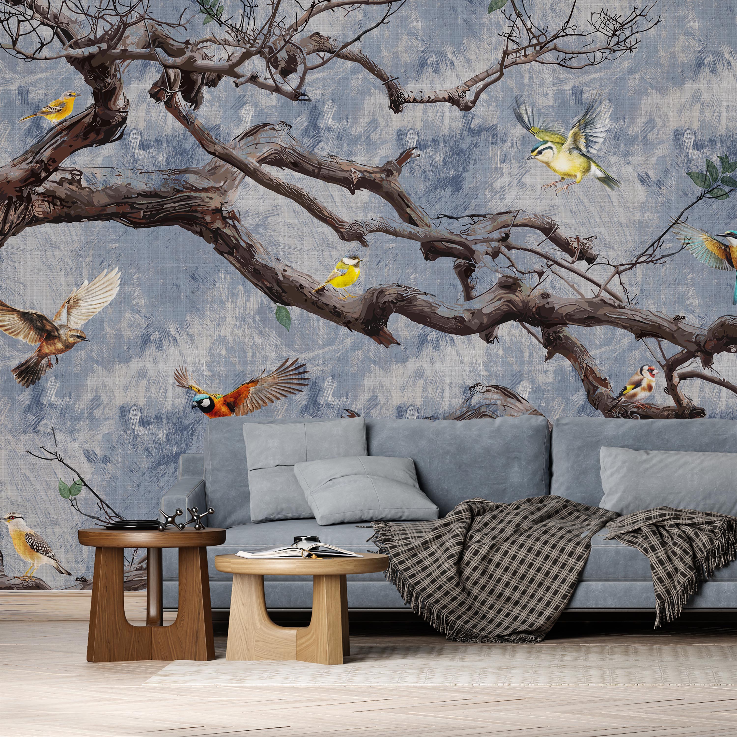 Skyward Songs Mural Peel and Stick Wallpaper, Removable Wallpaper, Traditional Wallpaper | DeccoPrint
