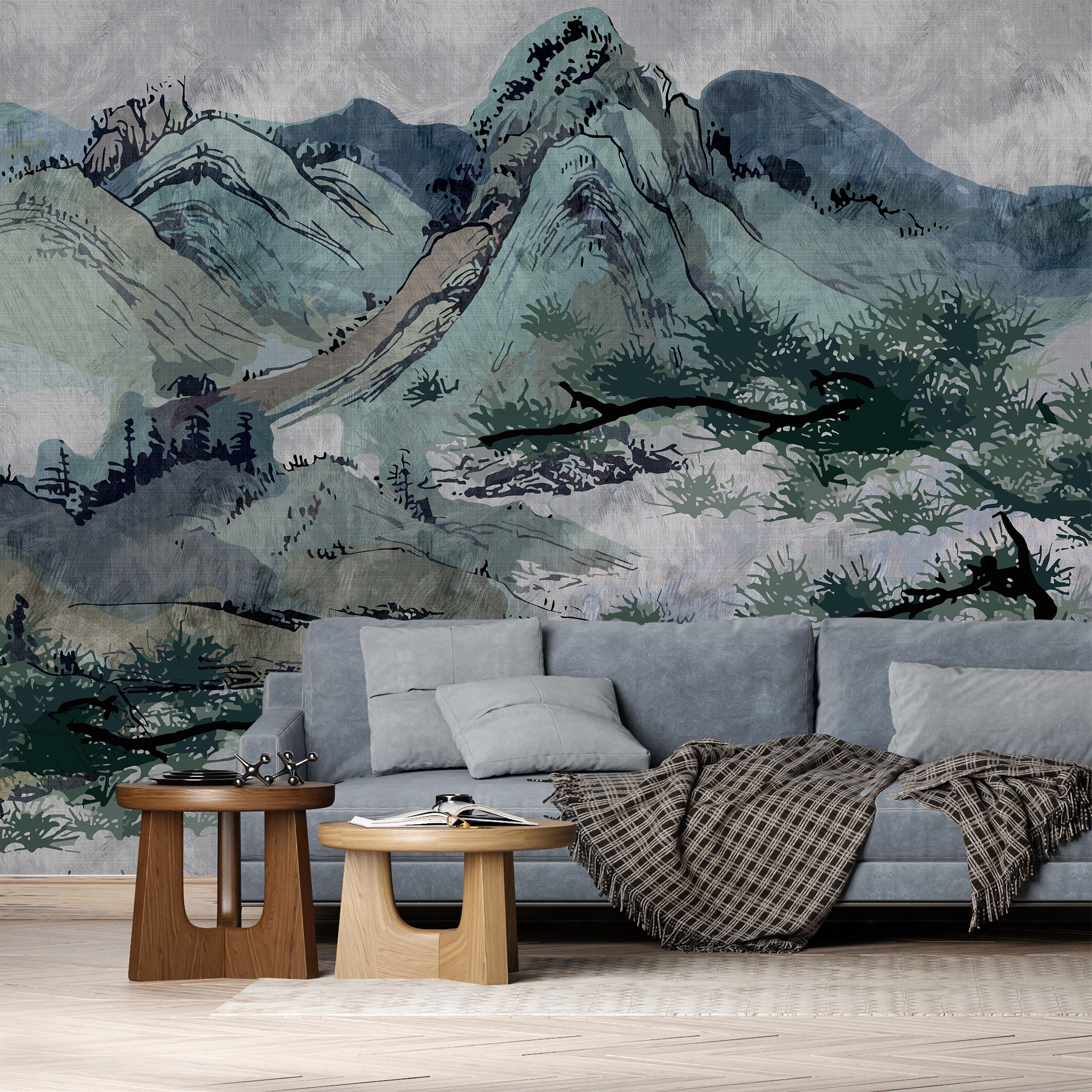 Timeless Heights Mural Peel and Stick Wallpaper, Removable Wallpaper, Traditional Wallpaper | DeccoPrint