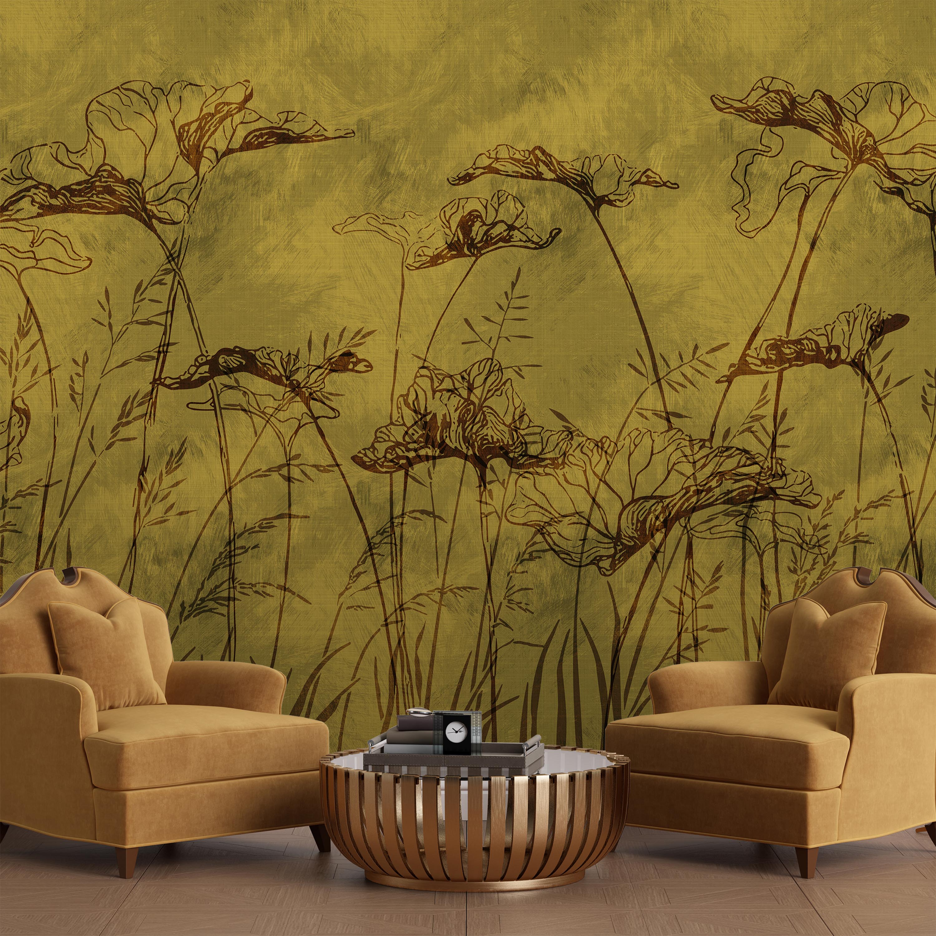 Echoes of Summer Mural Peel and Stick Wallpaper, Removable Wallpaper, Traditional Wallpaper | DeccoPrint