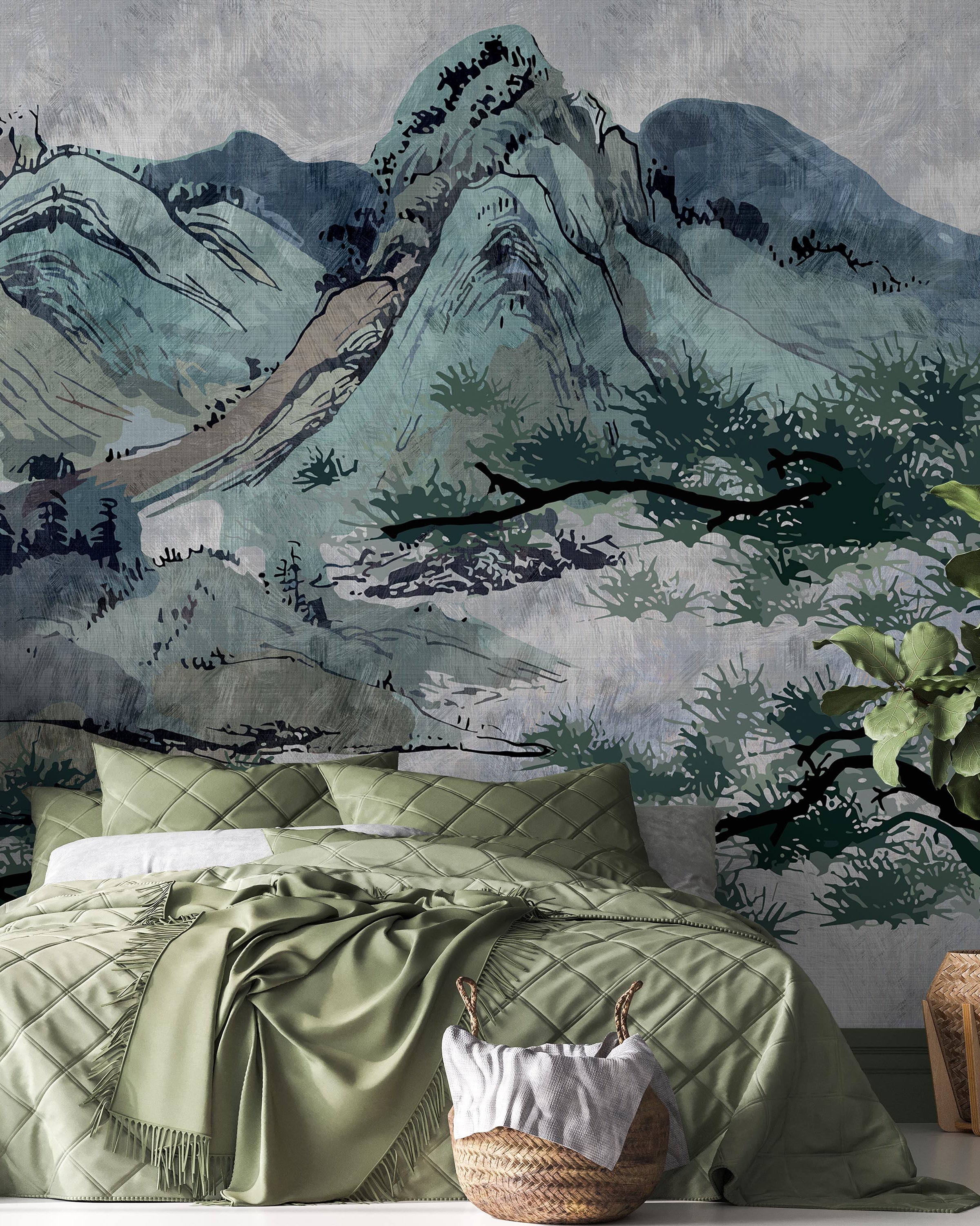 Timeless Heights Mural Peel and Stick Wallpaper, Removable Wallpaper, Traditional Wallpaper | DeccoPrint