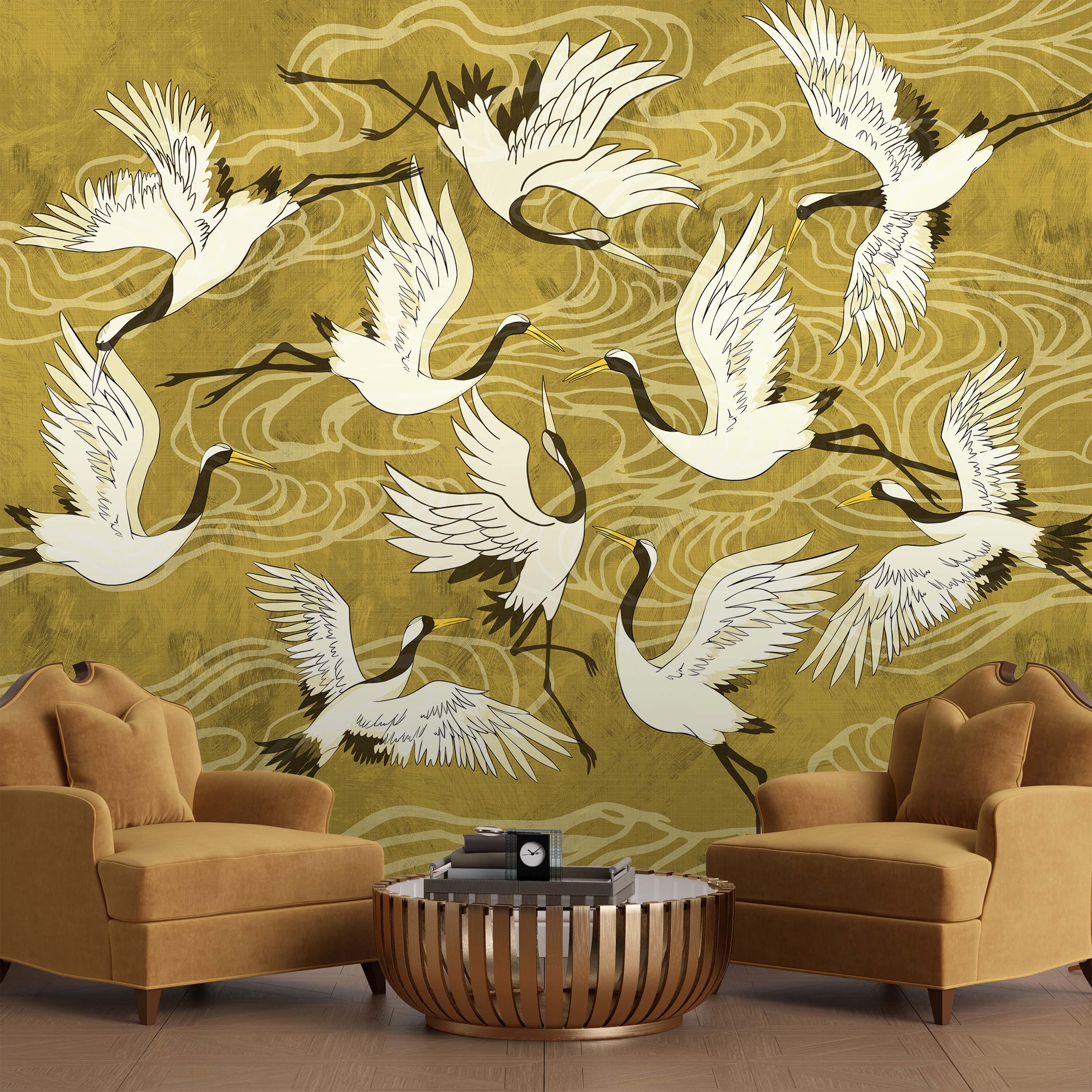 Dance of the Sky Mural Peel and Stick Wallpaper, Removable Wallpaper, Traditional Wallpaper | DeccoPrint