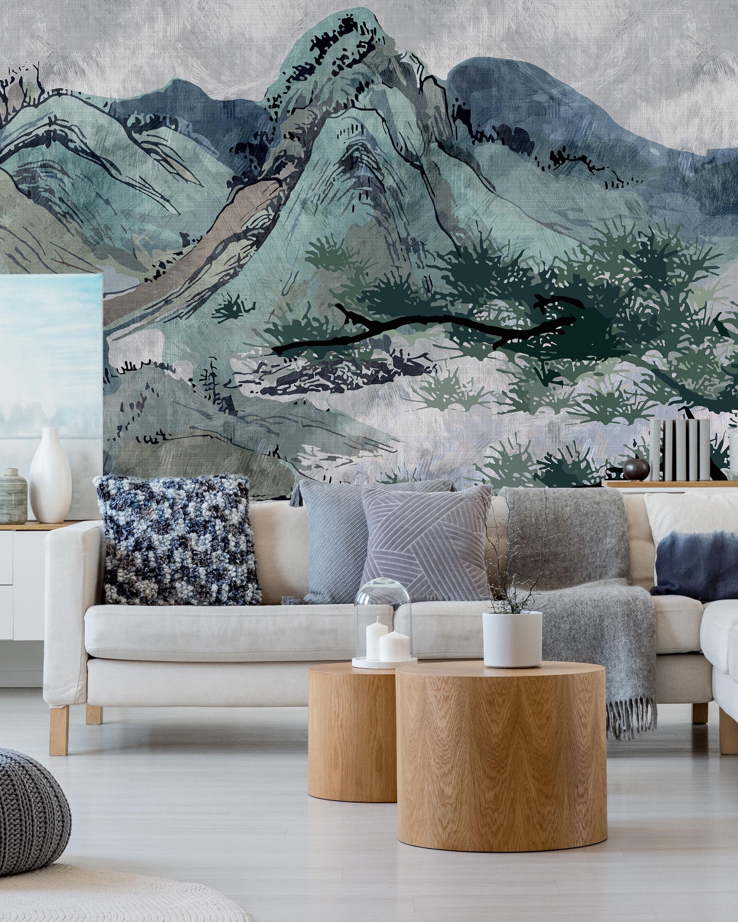 Timeless Heights Mural Peel and Stick Wallpaper, Removable Wallpaper, Traditional Wallpaper | DeccoPrint