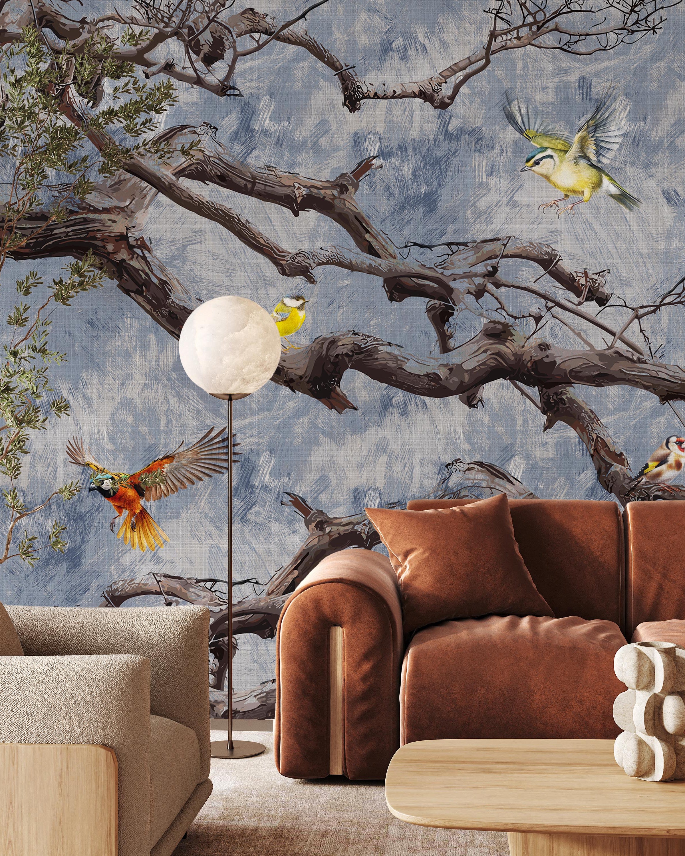 Skyward Songs Mural Peel and Stick Wallpaper, Removable Wallpaper, Traditional Wallpaper | DeccoPrint