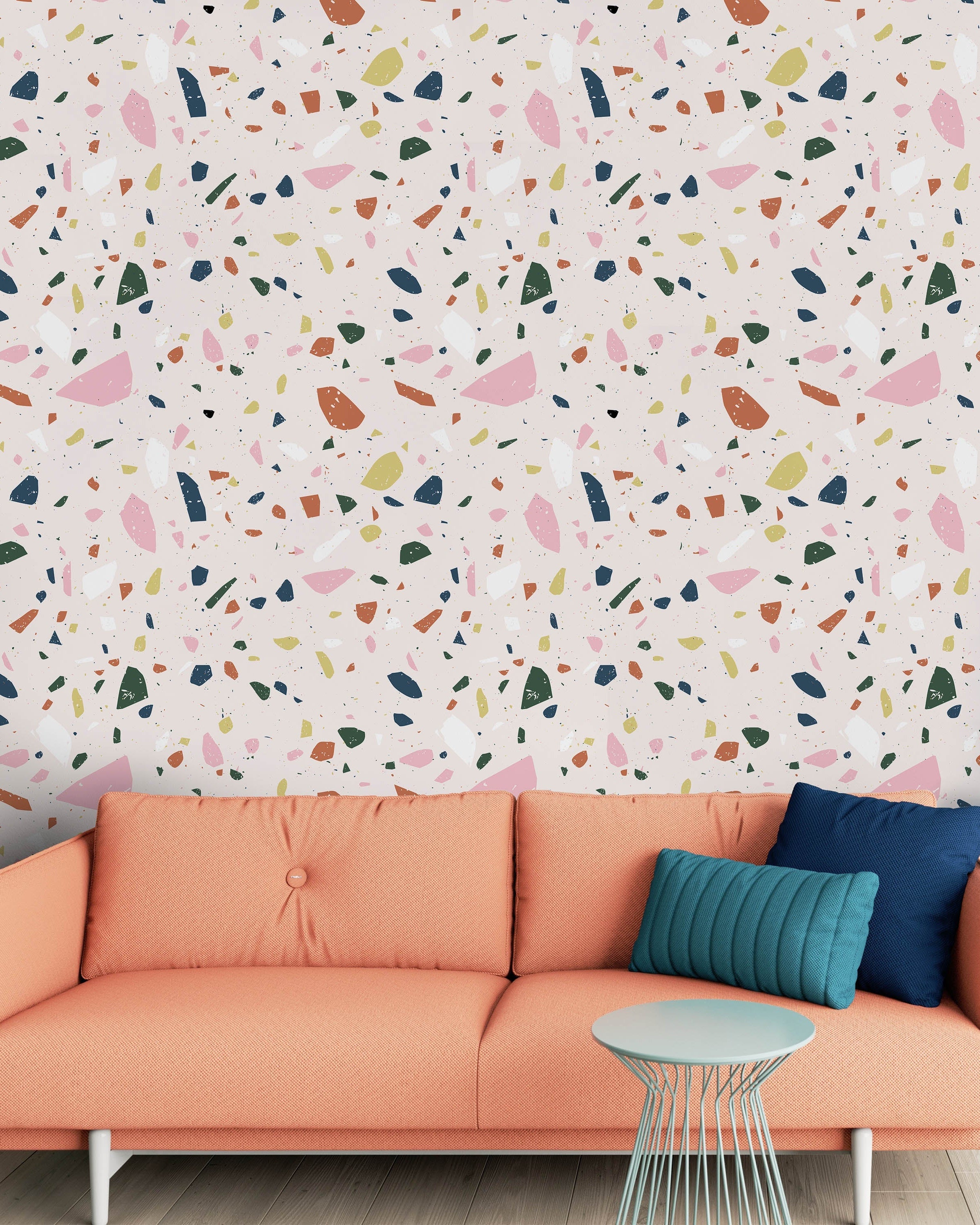 Seashells in Bloom Peel and Stick Wallpaper, Removable Wallpaper, Traditional Wallpaper | DeccoPrint
