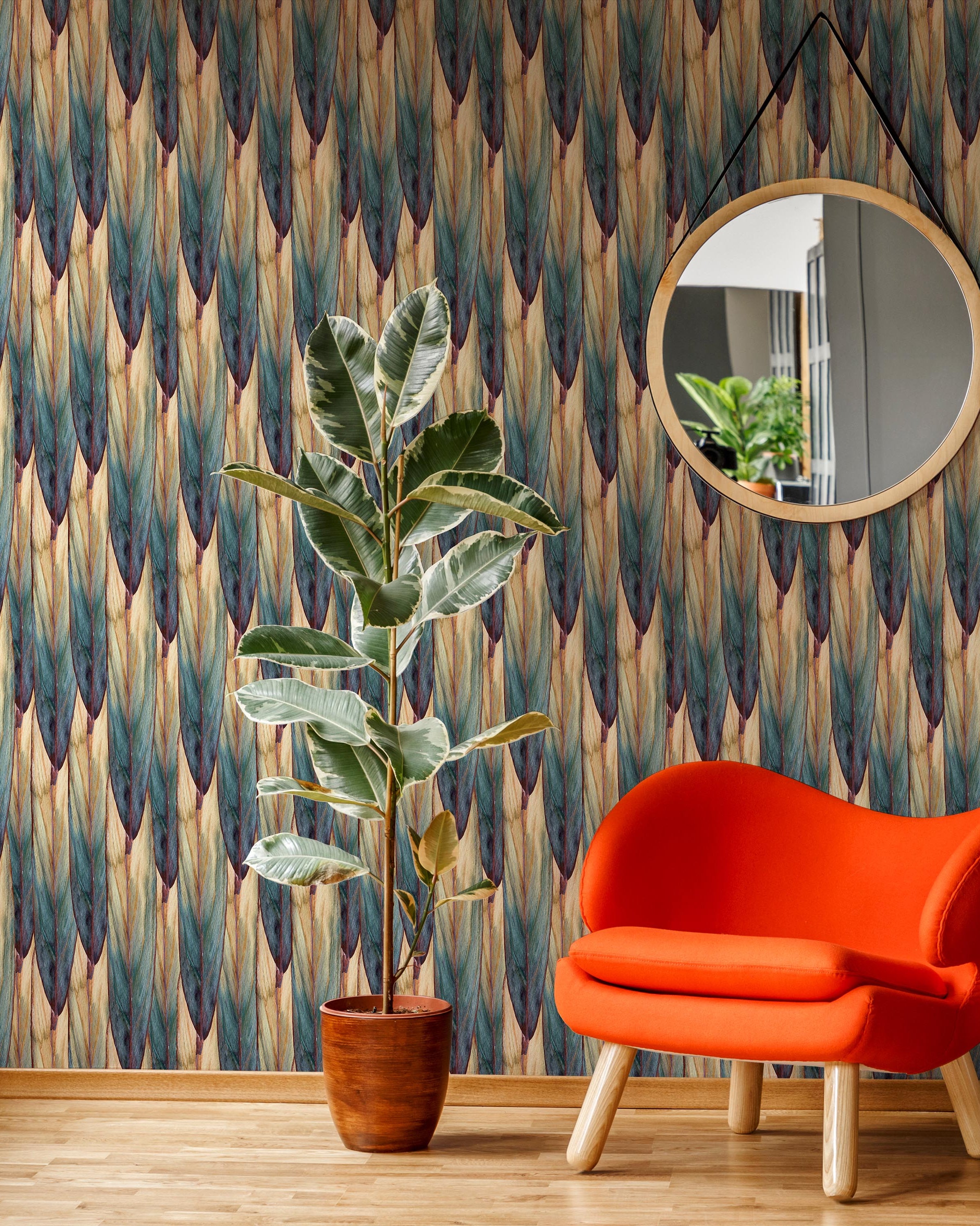 Tropical Cover Peel and Stick Wallpaper, Removable Wallpaper, Traditional Wallpaper | DeccoPrint