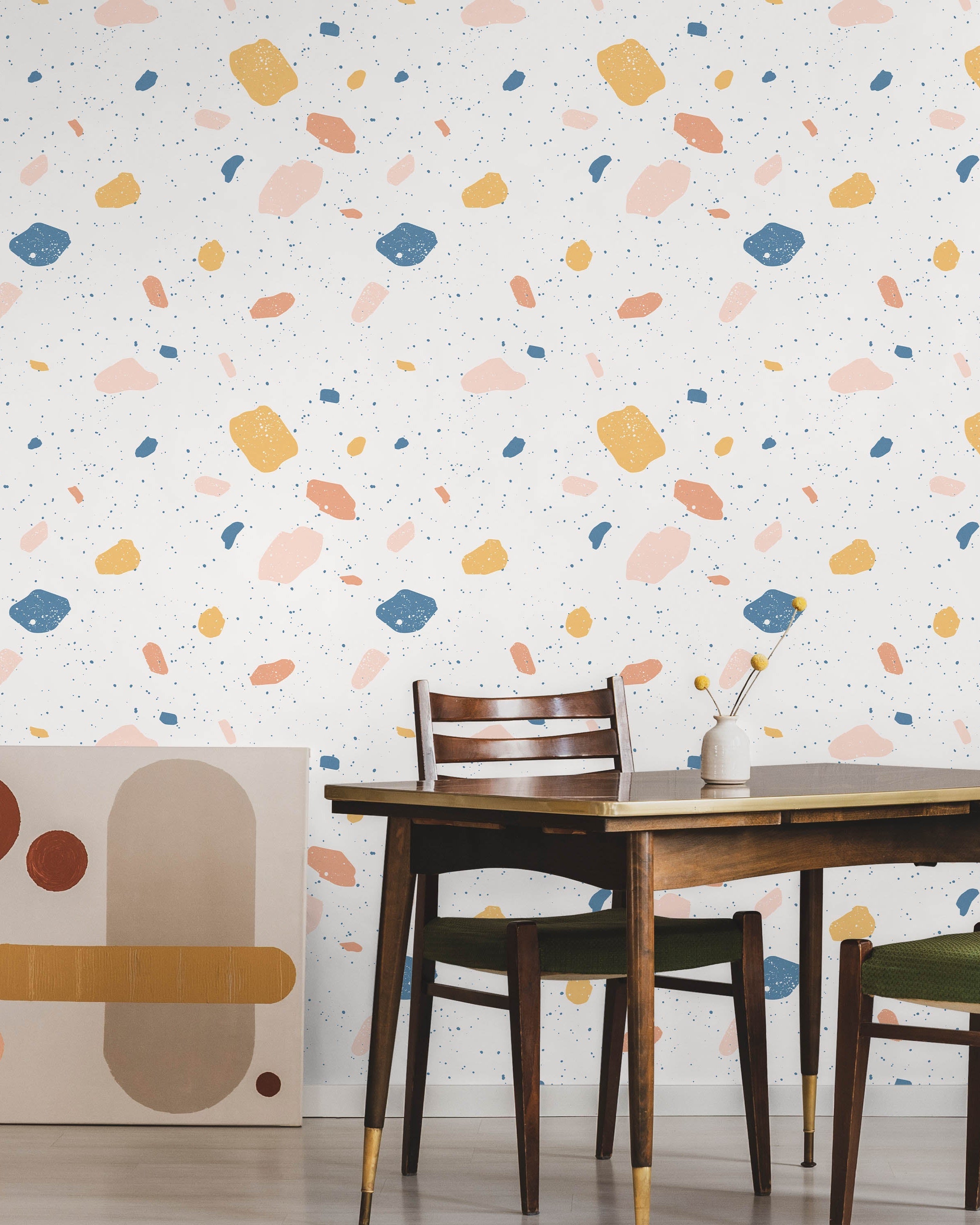 Pastel Spots Peel and Stick Wallpaper, Removable Wallpaper, Traditional Wallpaper | DeccoPrint