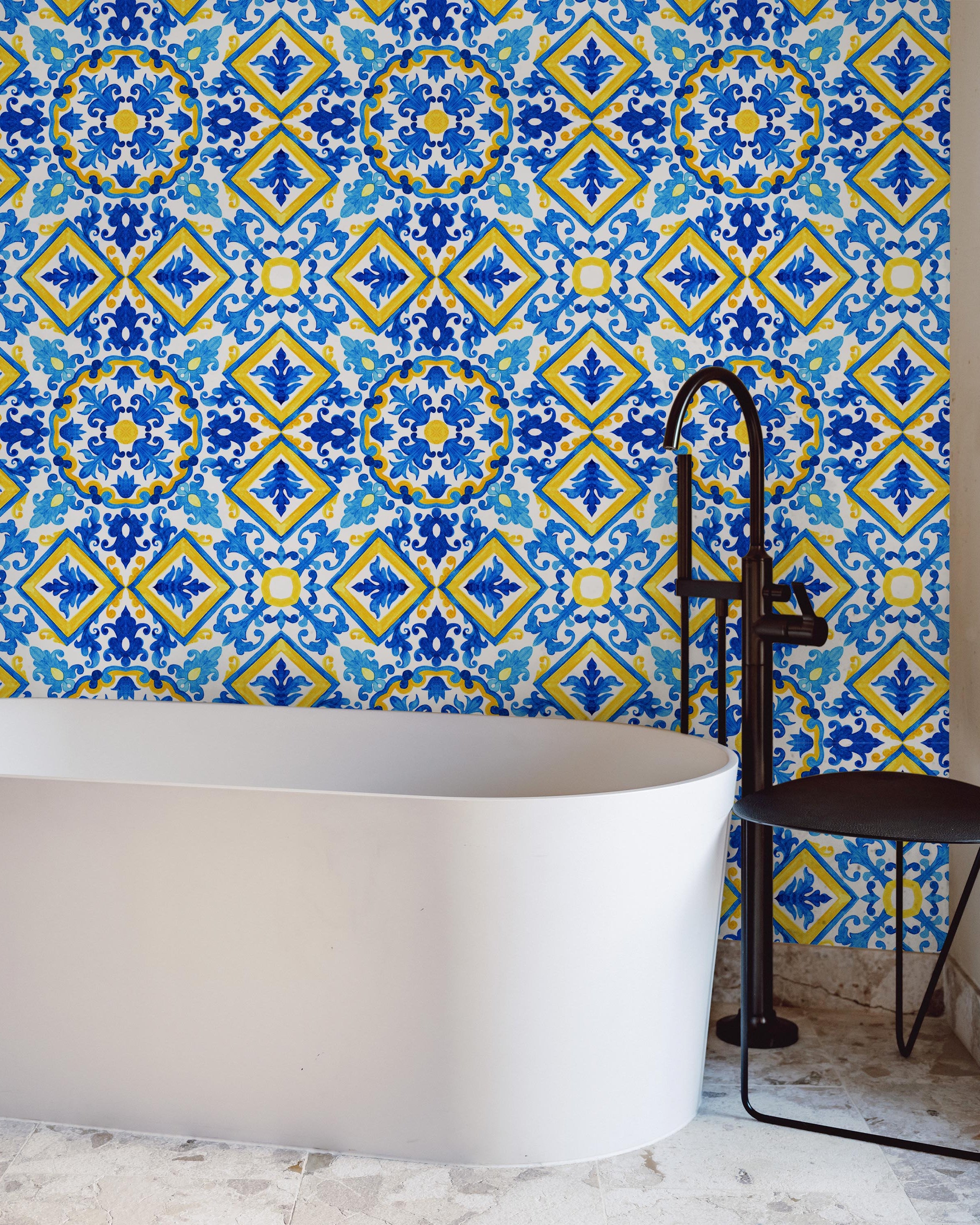 Water and Sun Peel and Stick Wallpaper, Removable Wallpaper, Traditional Wallpaper | DeccoPrint