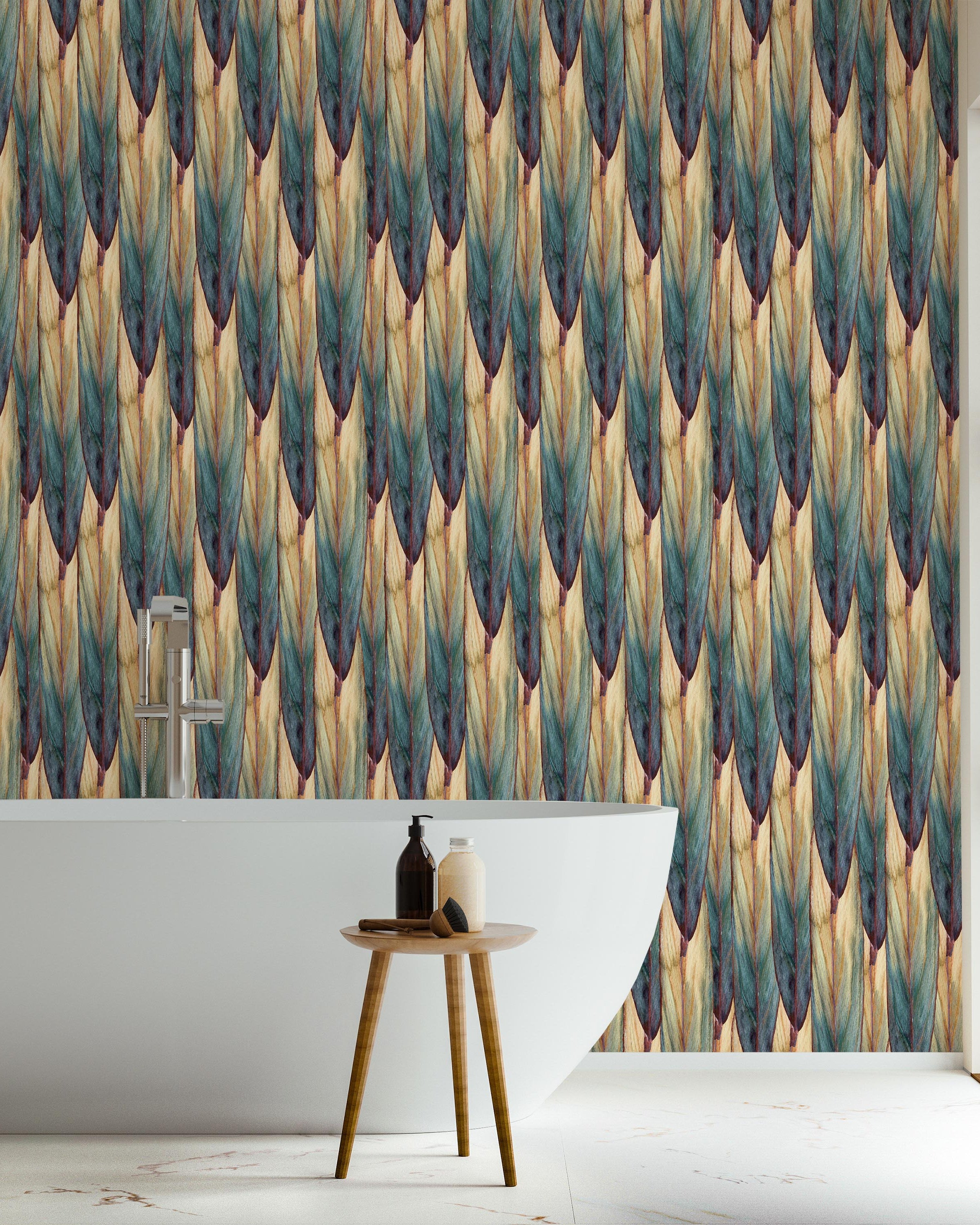 Tropical Cover Peel and Stick Wallpaper, Removable Wallpaper, Traditional Wallpaper | DeccoPrint