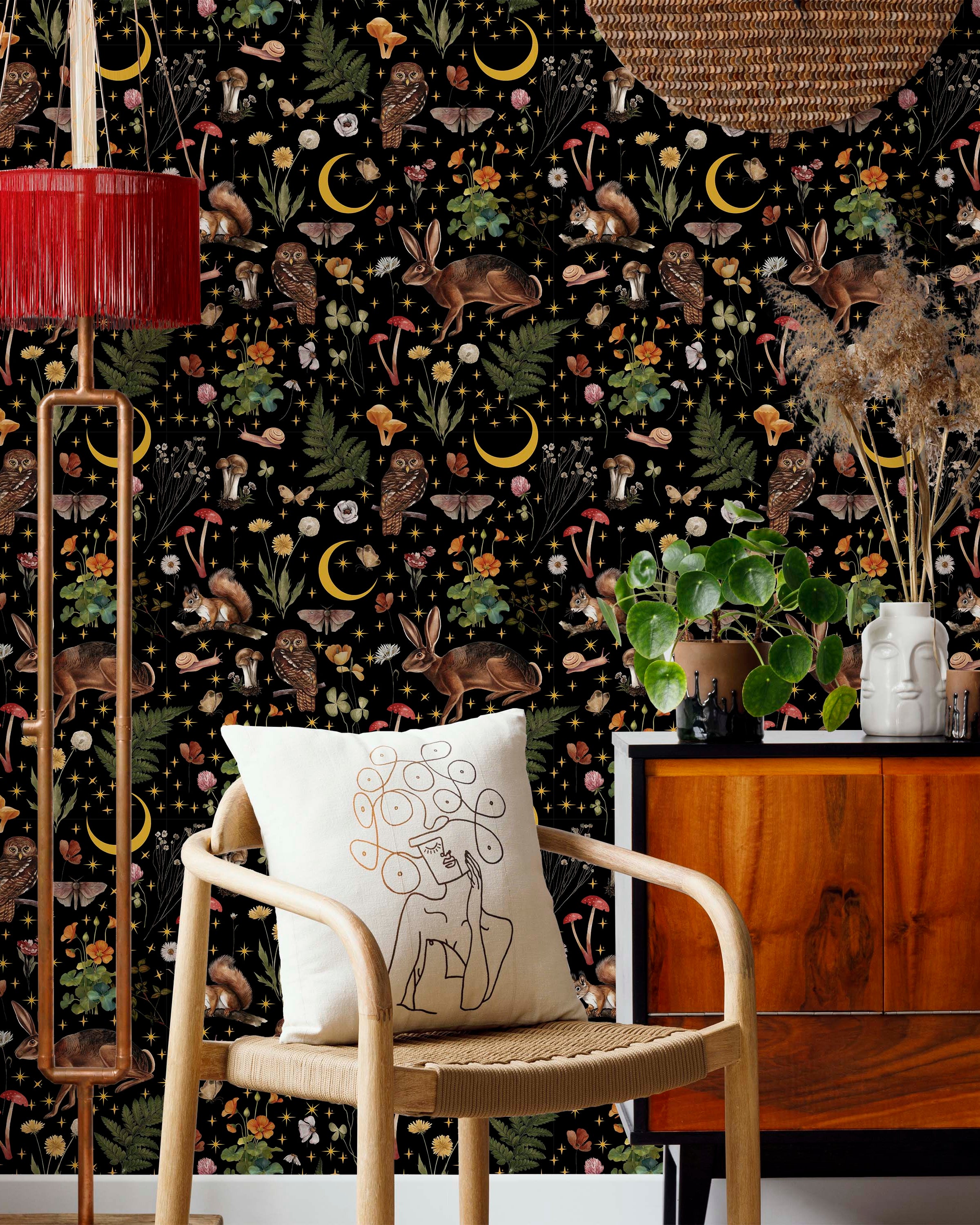 Mystery Forest Peel and Stick Wallpaper, Removable Wallpaper, Traditional Wallpaper | DeccoPrint