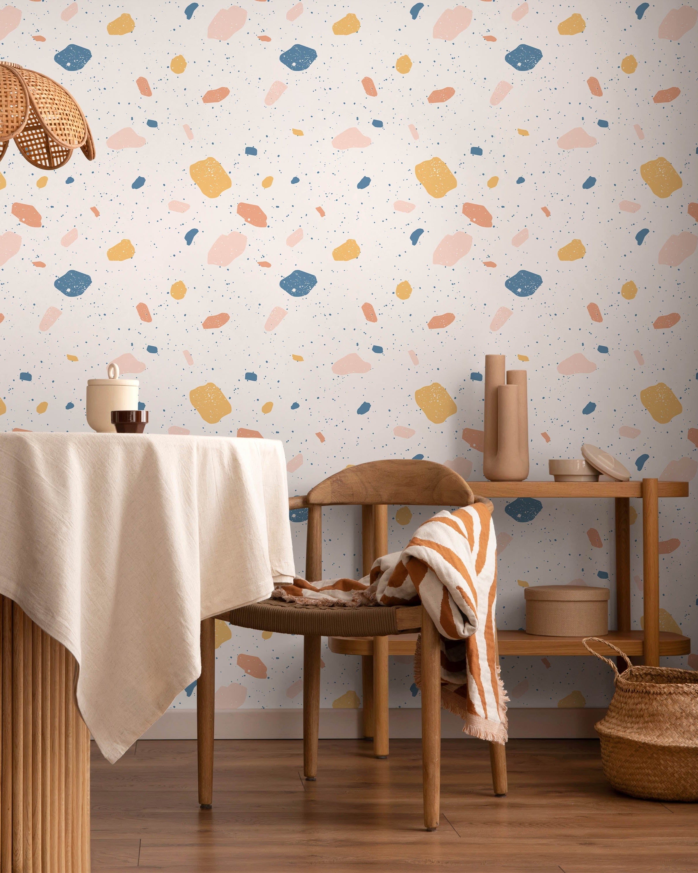Pastel Spots Peel and Stick Wallpaper, Removable Wallpaper, Traditional Wallpaper | DeccoPrint