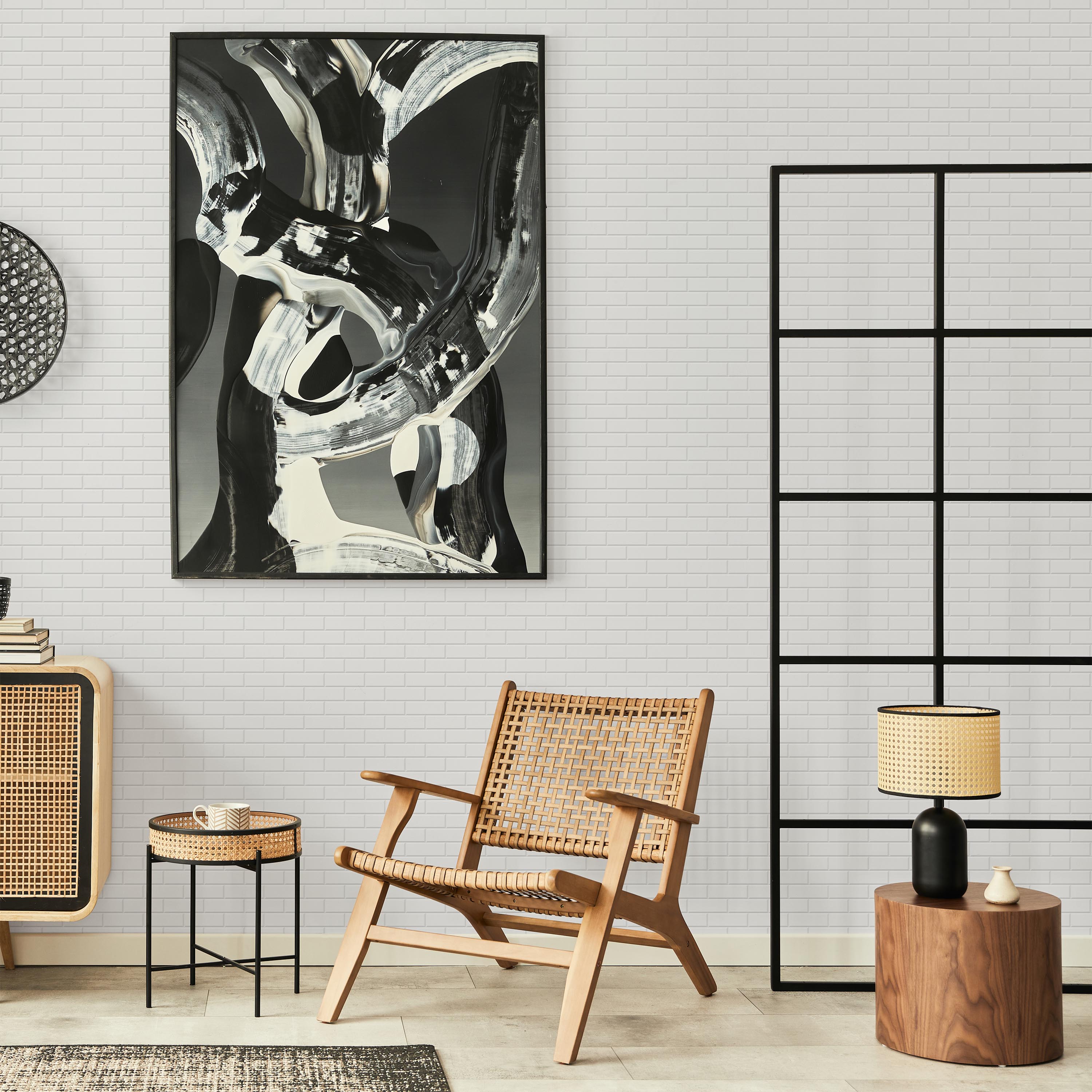 White Brick Peel and Stick Wallpaper, Removable Wallpaper, Traditional Wallpaper | DeccoPrint