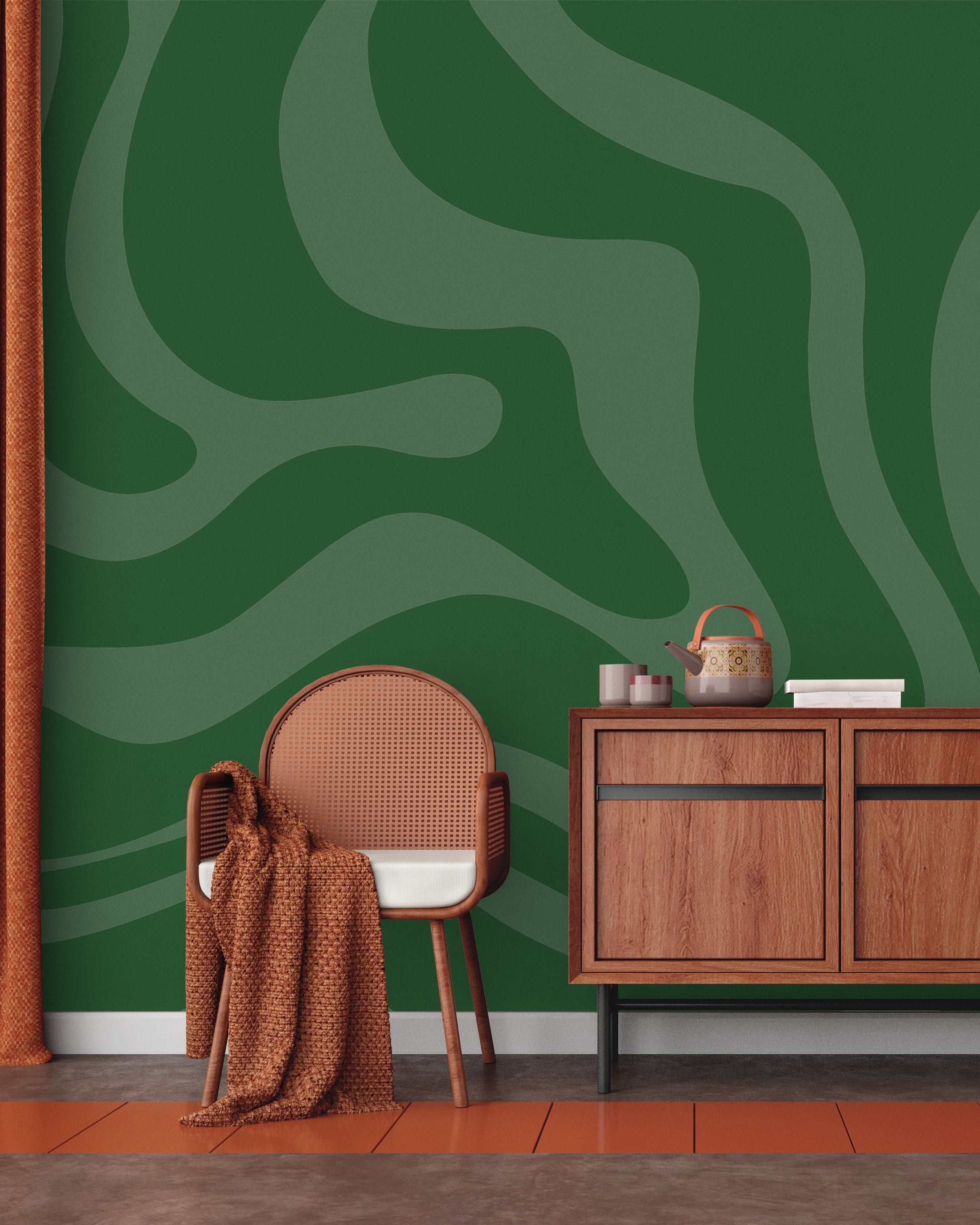 Going Green Mural Peel and Stick Wallpaper, Removable Wallpaper, Traditional Wallpaper | DeccoPrint