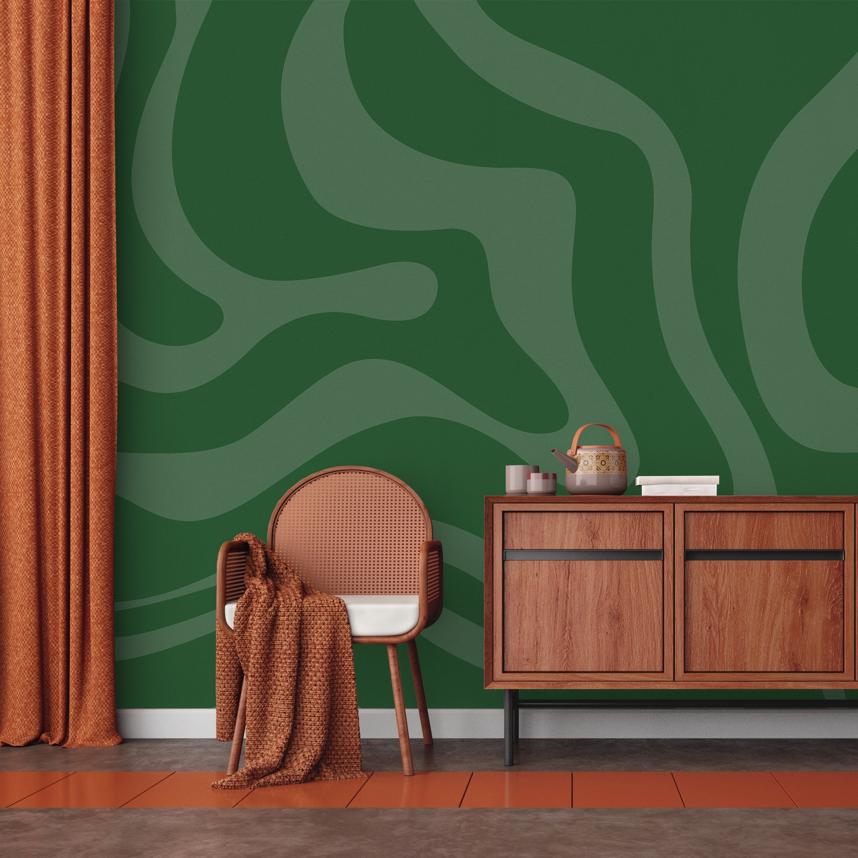 Going Green Mural Peel and Stick Wallpaper, Removable Wallpaper, Traditional Wallpaper | DeccoPrint