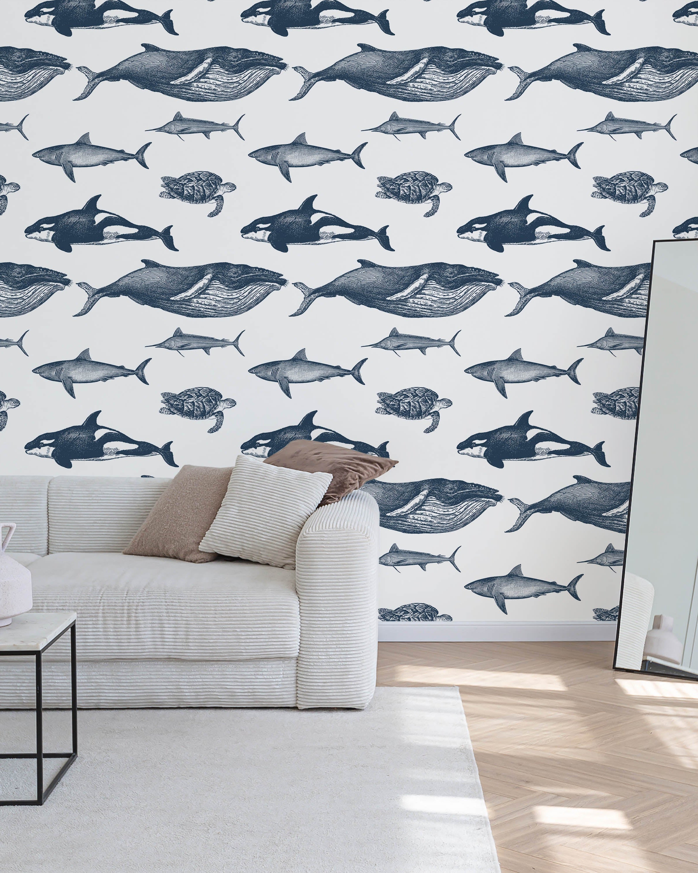 Ocean King Peel and Stick Wallpaper, Removable Wallpaper, Traditional Wallpaper | DeccoPrint