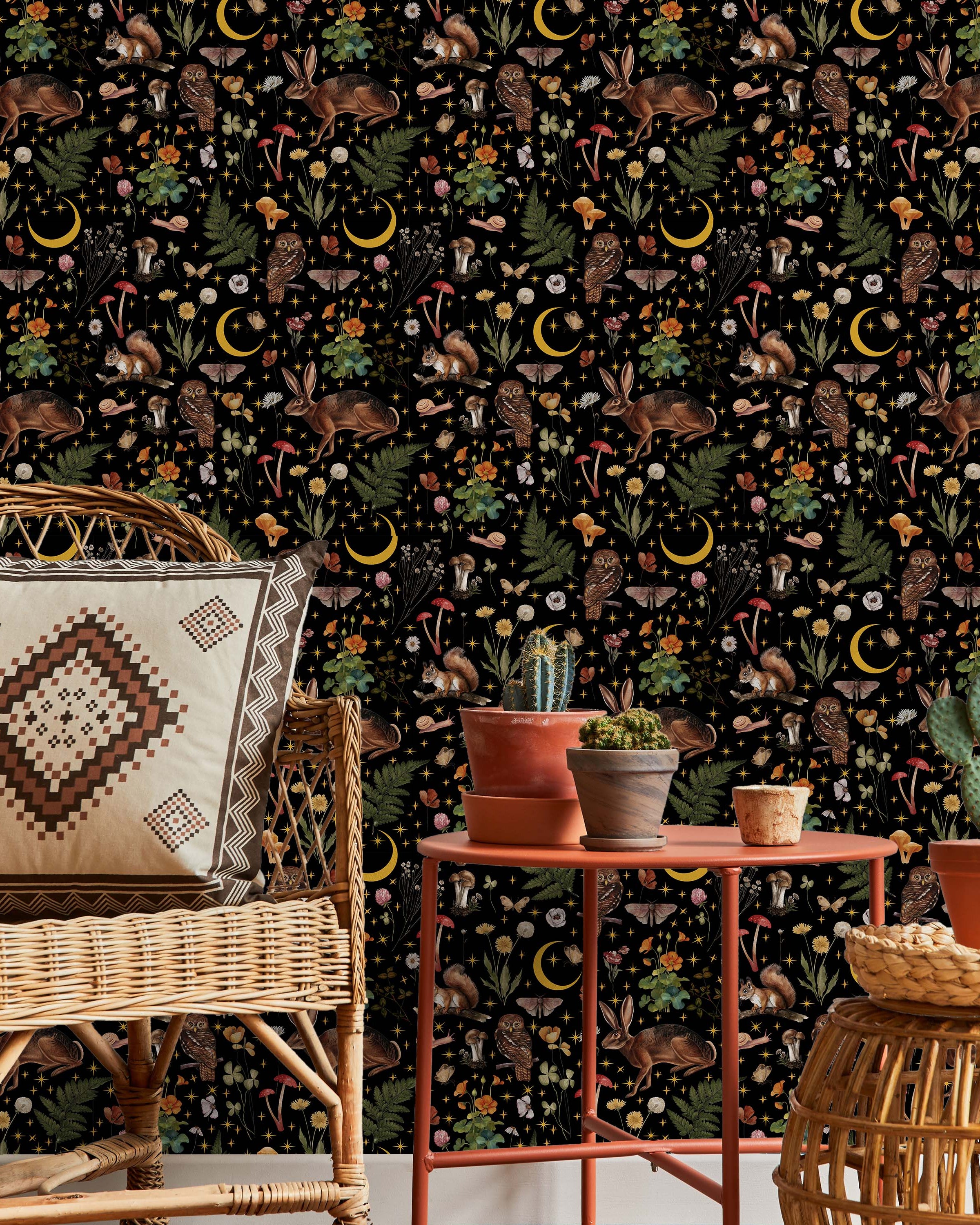 Mystery Forest Peel and Stick Wallpaper, Removable Wallpaper, Traditional Wallpaper | DeccoPrint