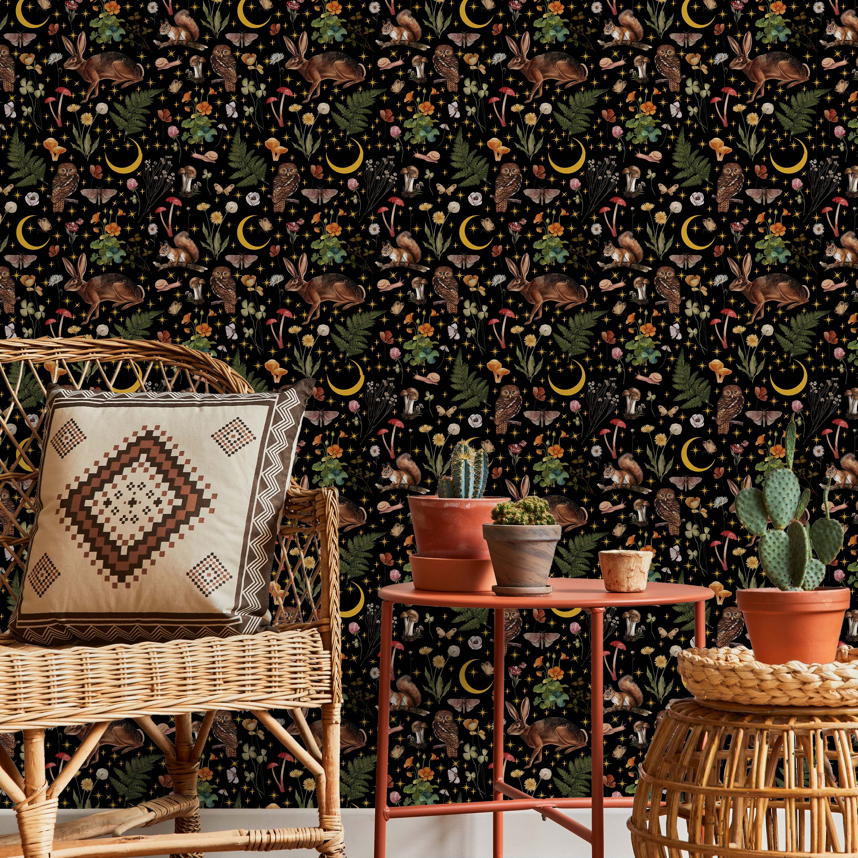 Mystery Forest Peel and Stick Wallpaper, Removable Wallpaper, Traditional Wallpaper | DeccoPrint