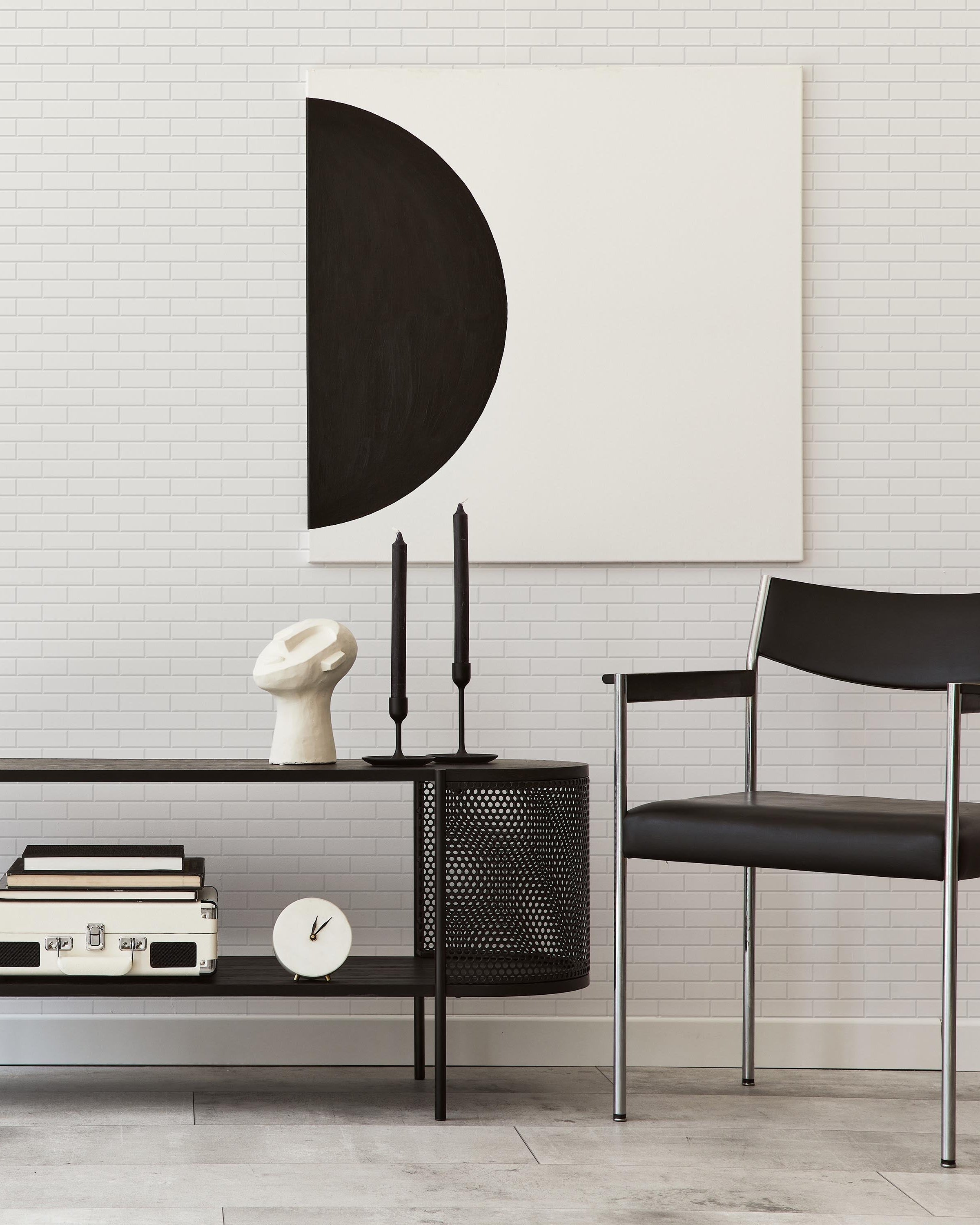 White Brick Peel and Stick Wallpaper, Removable Wallpaper, Traditional Wallpaper | DeccoPrint