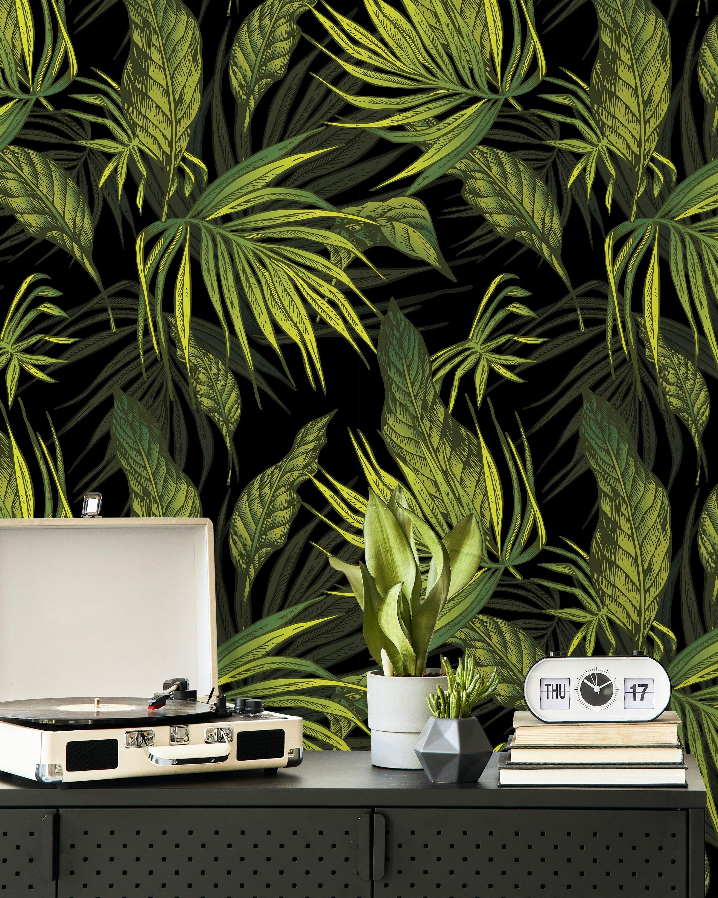 Tropical Jardin Peel and Stick Wallpaper, Removable Wallpaper, Traditional Wallpaper | DeccoPrint
