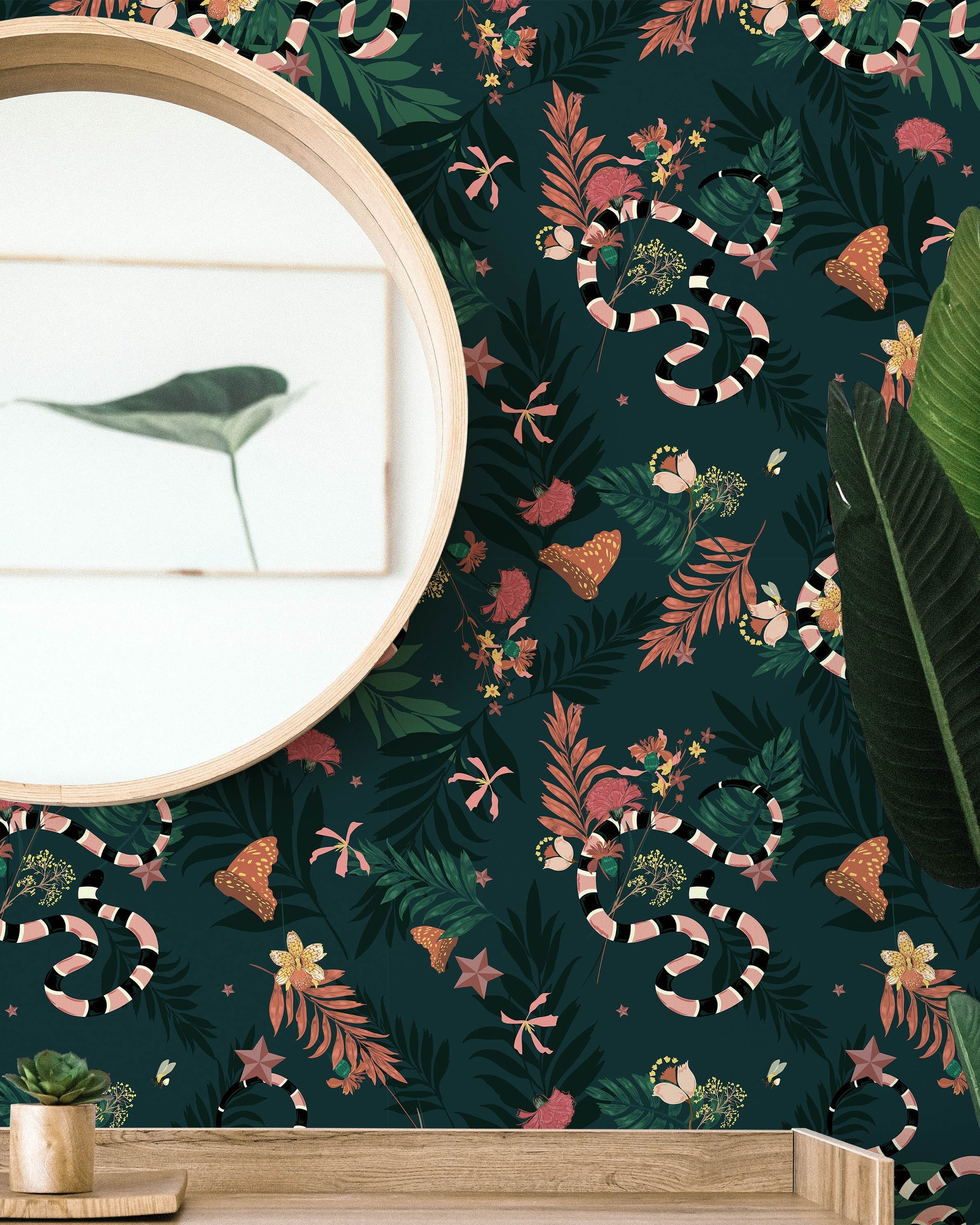 Safari Jungle Peel and Stick Wallpaper, Removable Wallpaper, Traditional Wallpaper | DeccoPrint