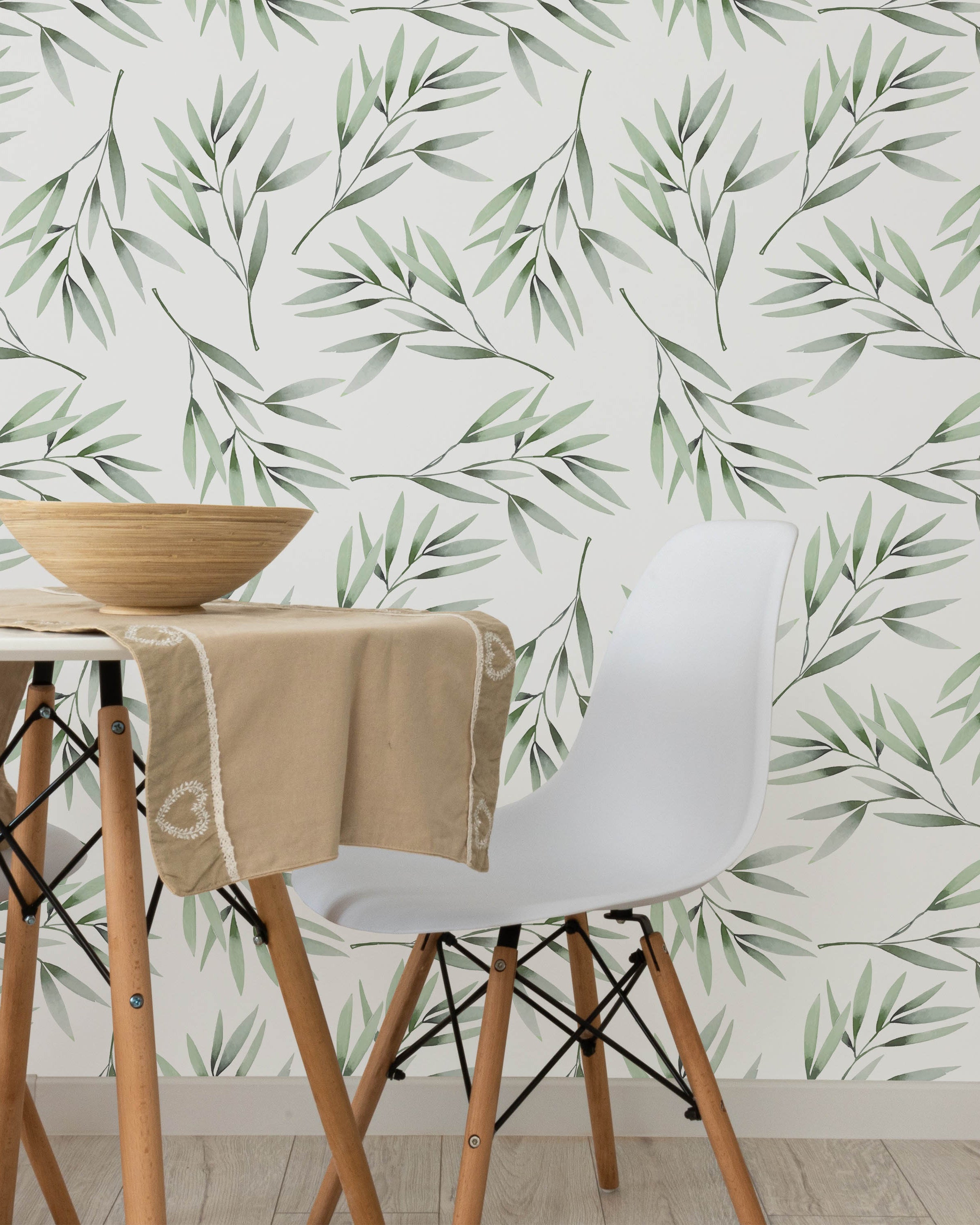 Tiny Branch Peel and Stick Wallpaper, Removable Wallpaper, Traditional Wallpaper | DeccoPrint