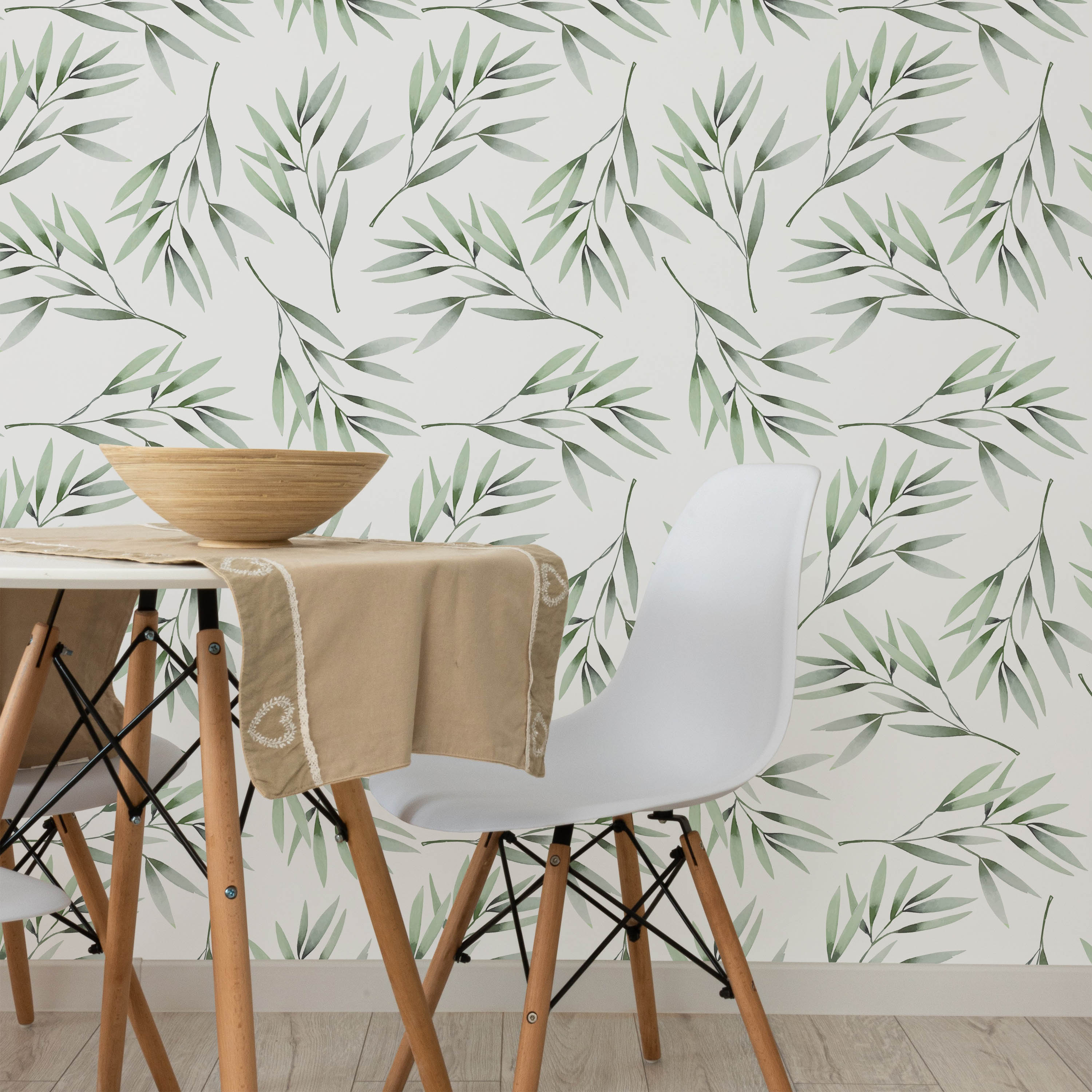 Tiny Branch Peel and Stick Wallpaper, Removable Wallpaper, Traditional Wallpaper | DeccoPrint